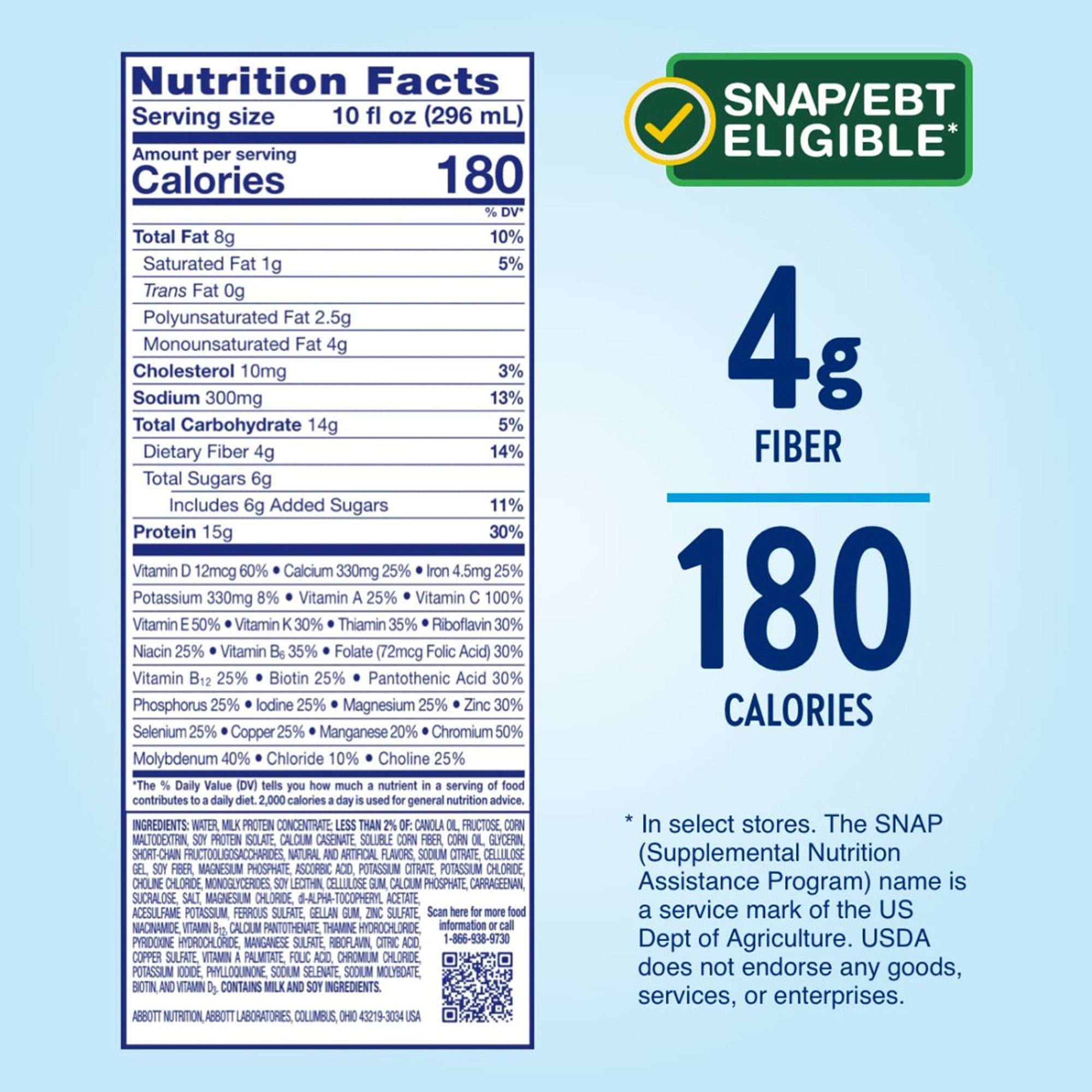 Abbott Nutrition 68607 - Glucerna® Hunger Smart Shake, Vanilla Flavor, 10-ounce bottle - 1/Each, 24/Case