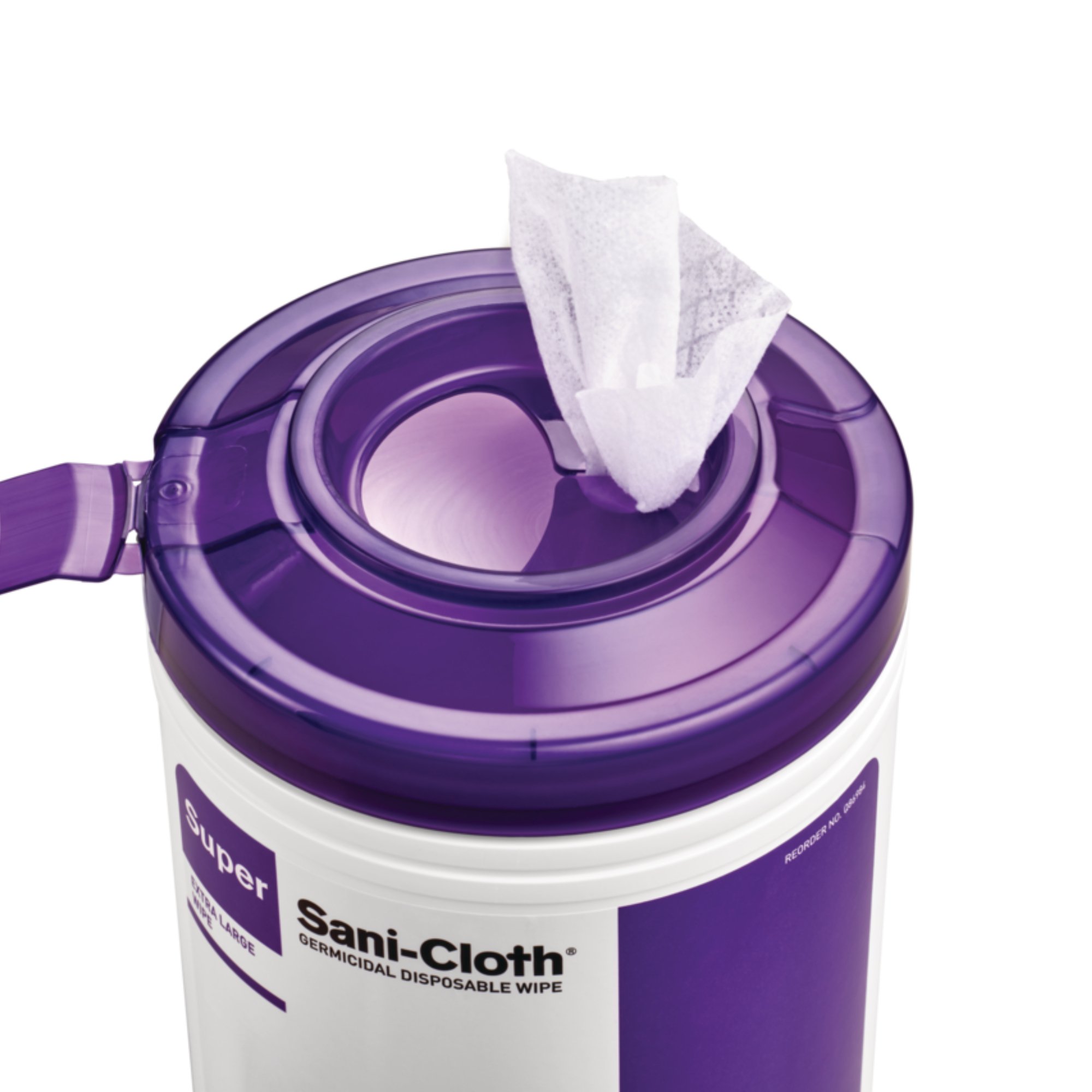 Professional Disposables P86984 - Super Sani-Cloth® Extra Large Germicidal Disinfectant Wipes, Canister, 75 ct. - 75/Canister, 450/Case