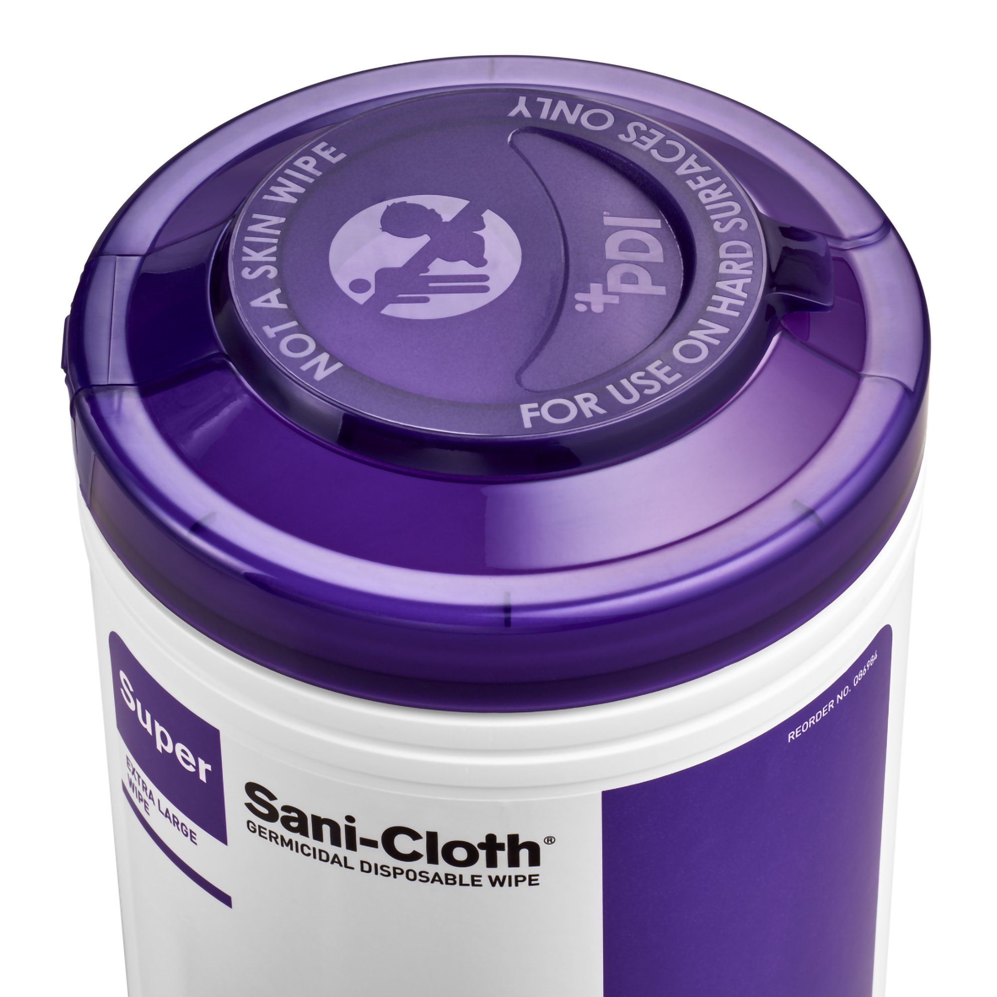 Professional Disposables P86984 - Super Sani-Cloth® Extra Large Germicidal Disinfectant Wipes, Canister, 75 ct. - 75/Canister, 450/Case