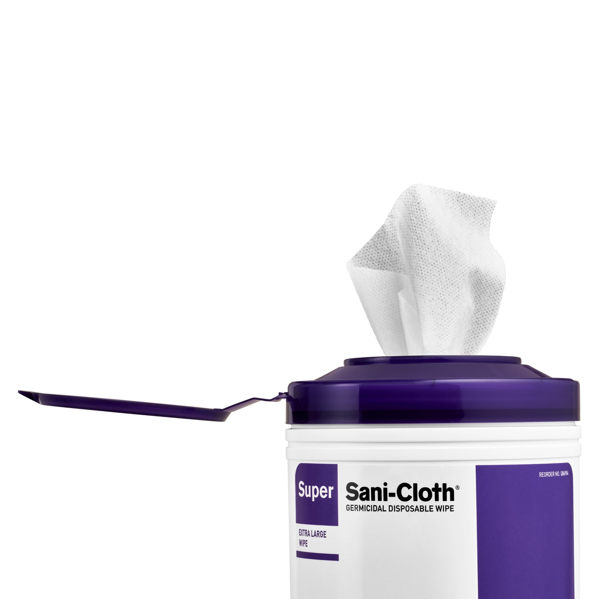 Professional Disposables P86984 - Super Sani-Cloth® Extra Large Germicidal Disinfectant Wipes, Canister, 75 ct. - 75/Canister, 450/Case