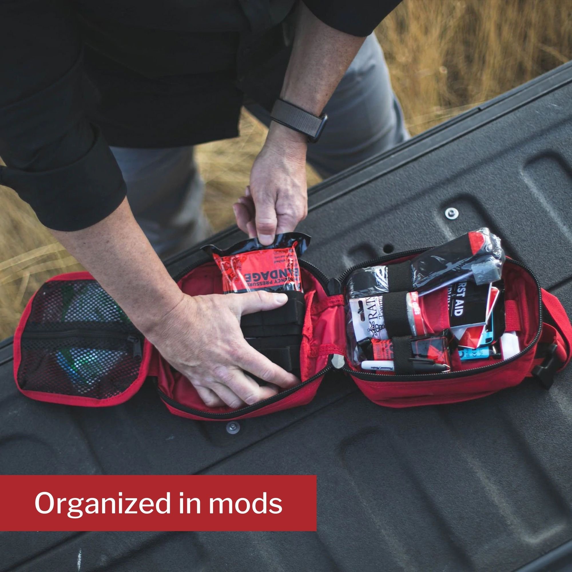 MyMedic MM-KIT-U-MED-RED-STN-V2 - My Medic MYFAK First Aid Kit, Medical Supplies for Survival, Red - 1/Each