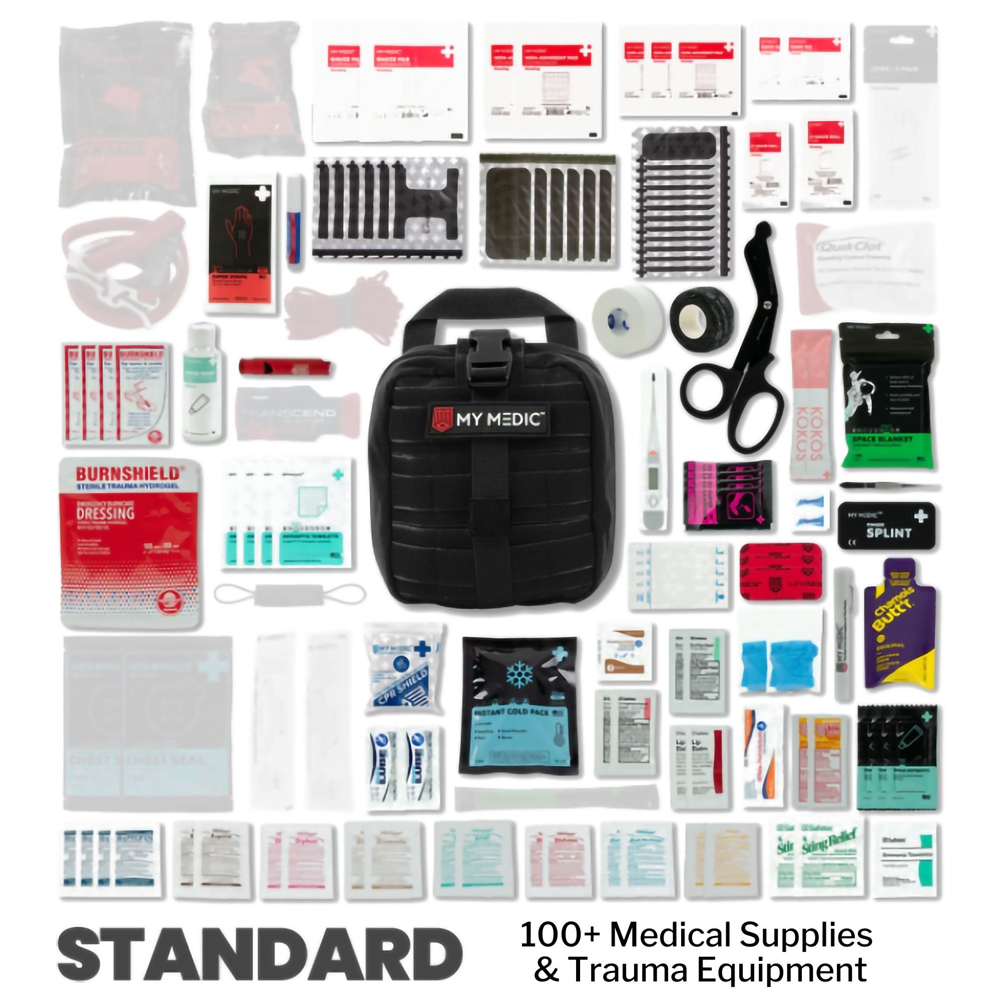 MyMedic MM-KIT-U-MED-BLK-STN-V2 - My Medic MYFAK First Aid Kit, Medical Supplies for Survival, Black - 1/Each