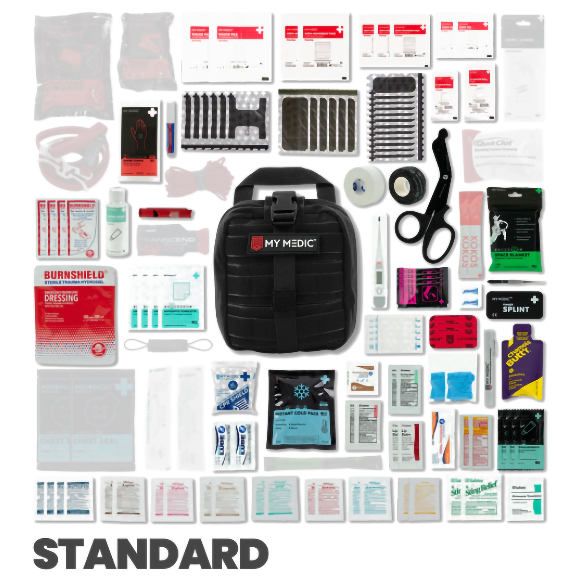 MyMedic MM-KIT-U-MED-BLK-STN-V2 - My Medic MYFAK First Aid Kit, Medical Supplies for Survival, Black - 1/Each