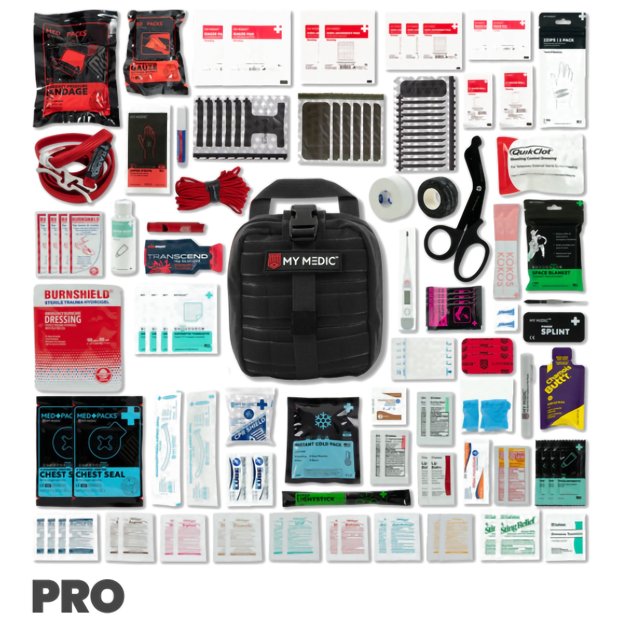 MyMedic MM-KIT-U-MED-BLK-PRO-V2 - My Medic MYFAK Pro First Aid Kit, Trauma & Medical Supplies for Survival, Black - 1/Each