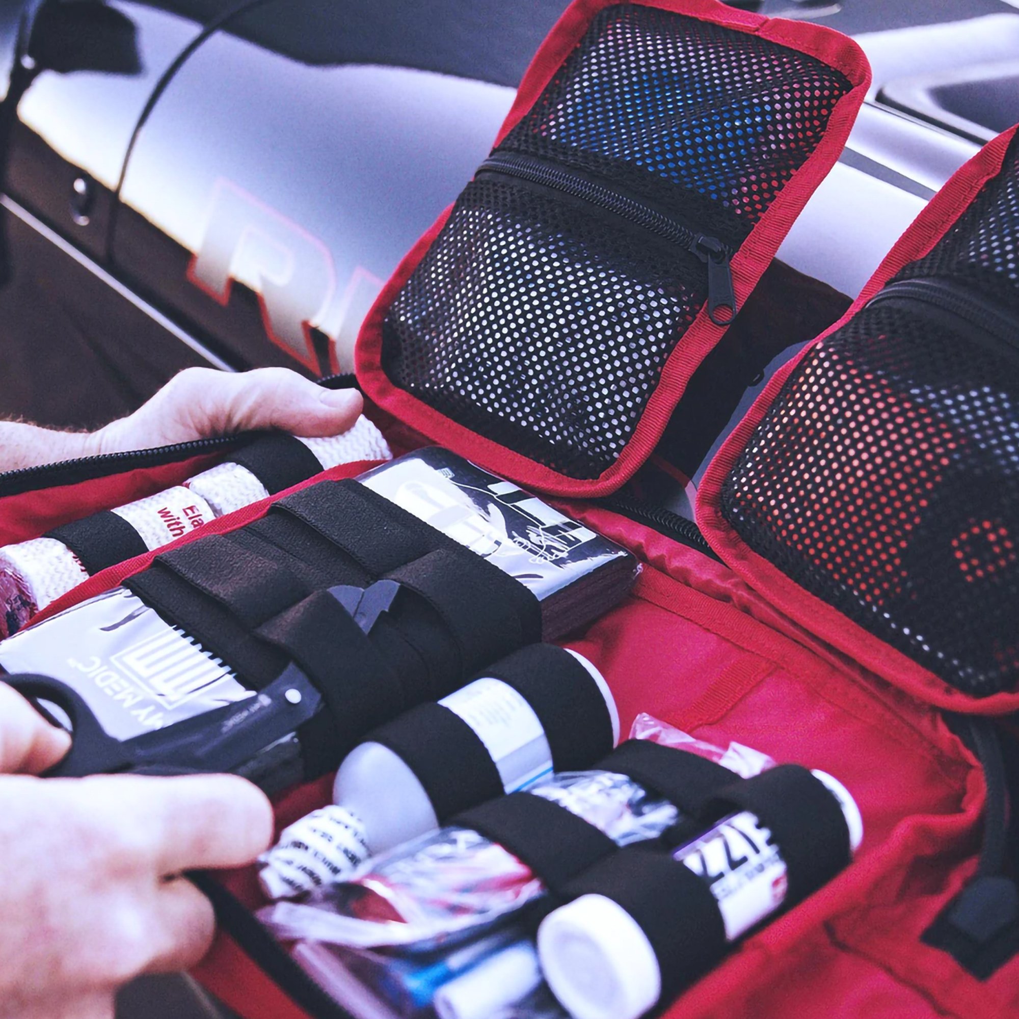 MyMedic MM-KIT-U-MFK-LG-RED-STN - My Medic MyFAK First Aid Kit, Large Trauma Kit with Medical Supplies, Red - 1/Each