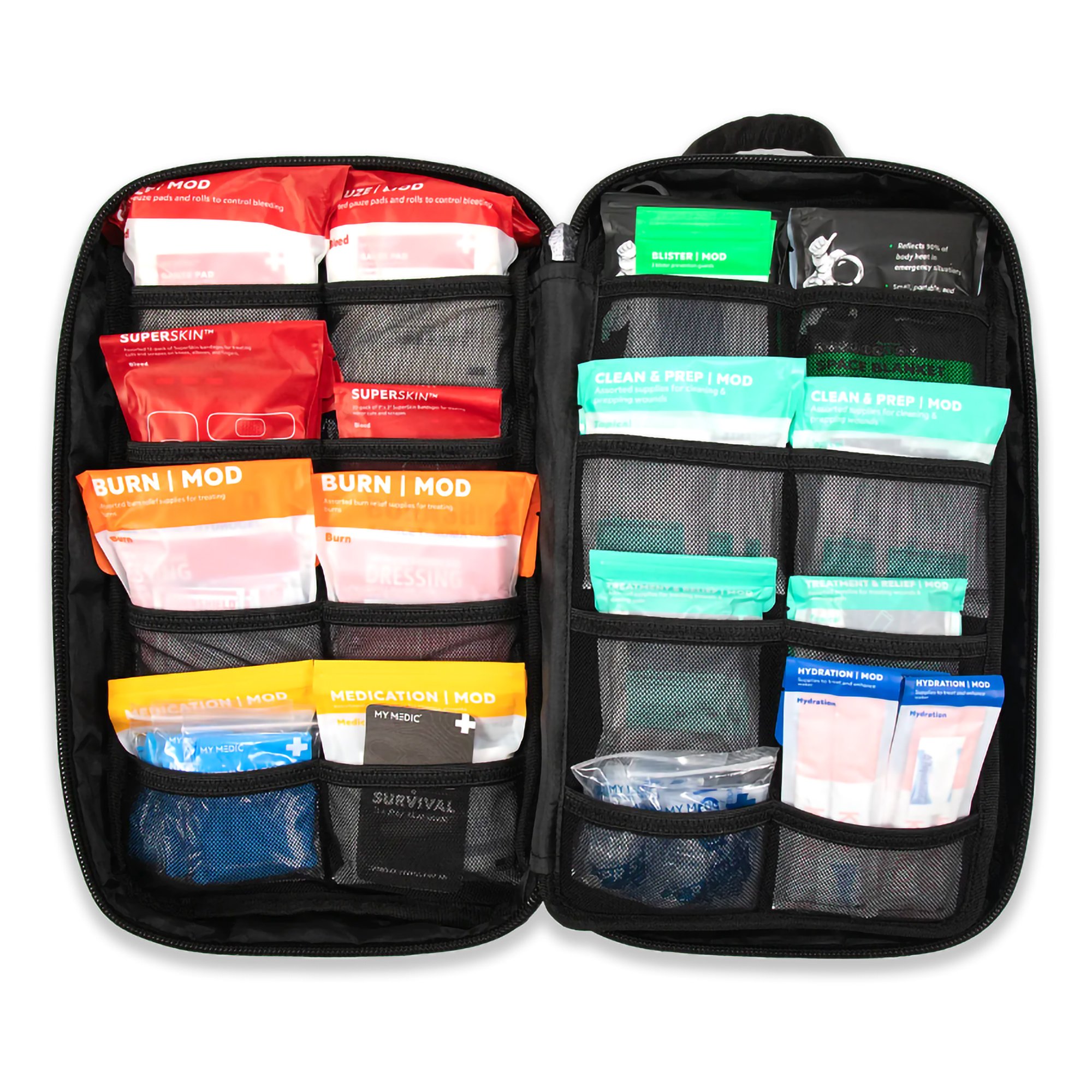 MyMedic MM-KIT-U-MFK-LG-BLK-STN - MyFak Standard First Aid Kit, Black - 1/Each