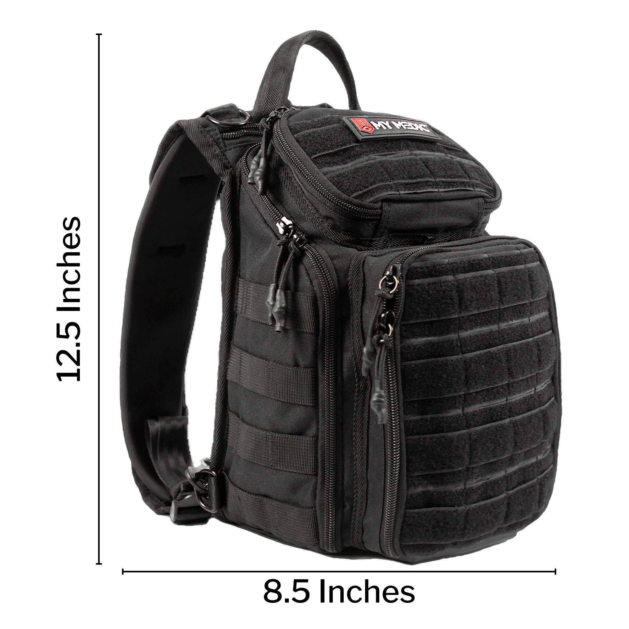 MyMedic MM-KIT-RCN-STN-BLK - My Medic Recon First Aid Kit Backpack with Emergency Medical Supplies, Black - 1/Each