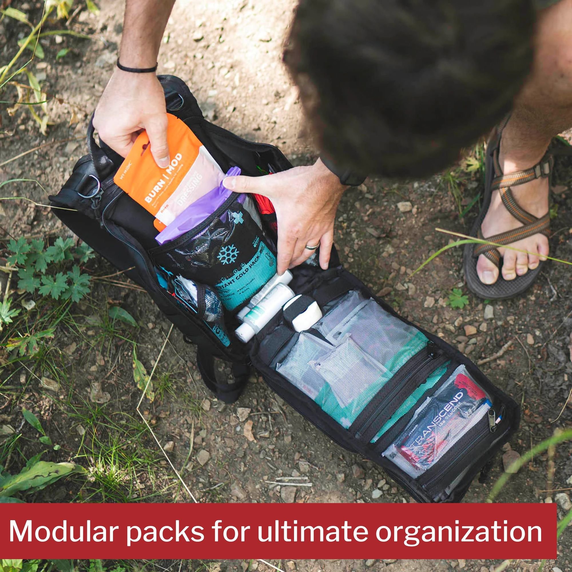 MyMedic MM-KIT-RCN-STN-BLK - My Medic Recon First Aid Kit Backpack with Emergency Medical Supplies, Black - 1/Each