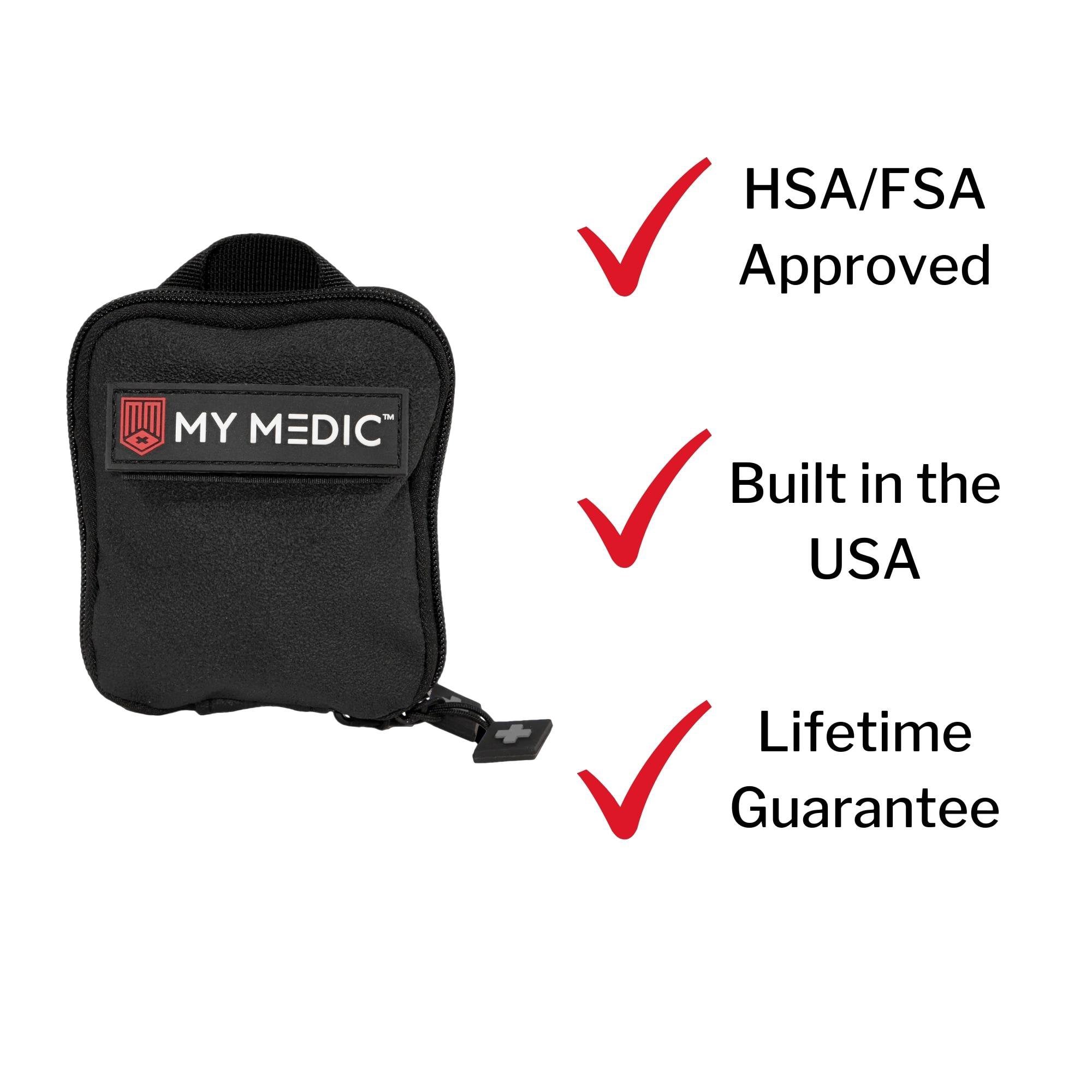 MyMedic MM-KIT-EDC-V2-PRO-BLK - My Medic First Aid Kit for Everyday Use – Medical Supplies in Carrying Case - 1/Each