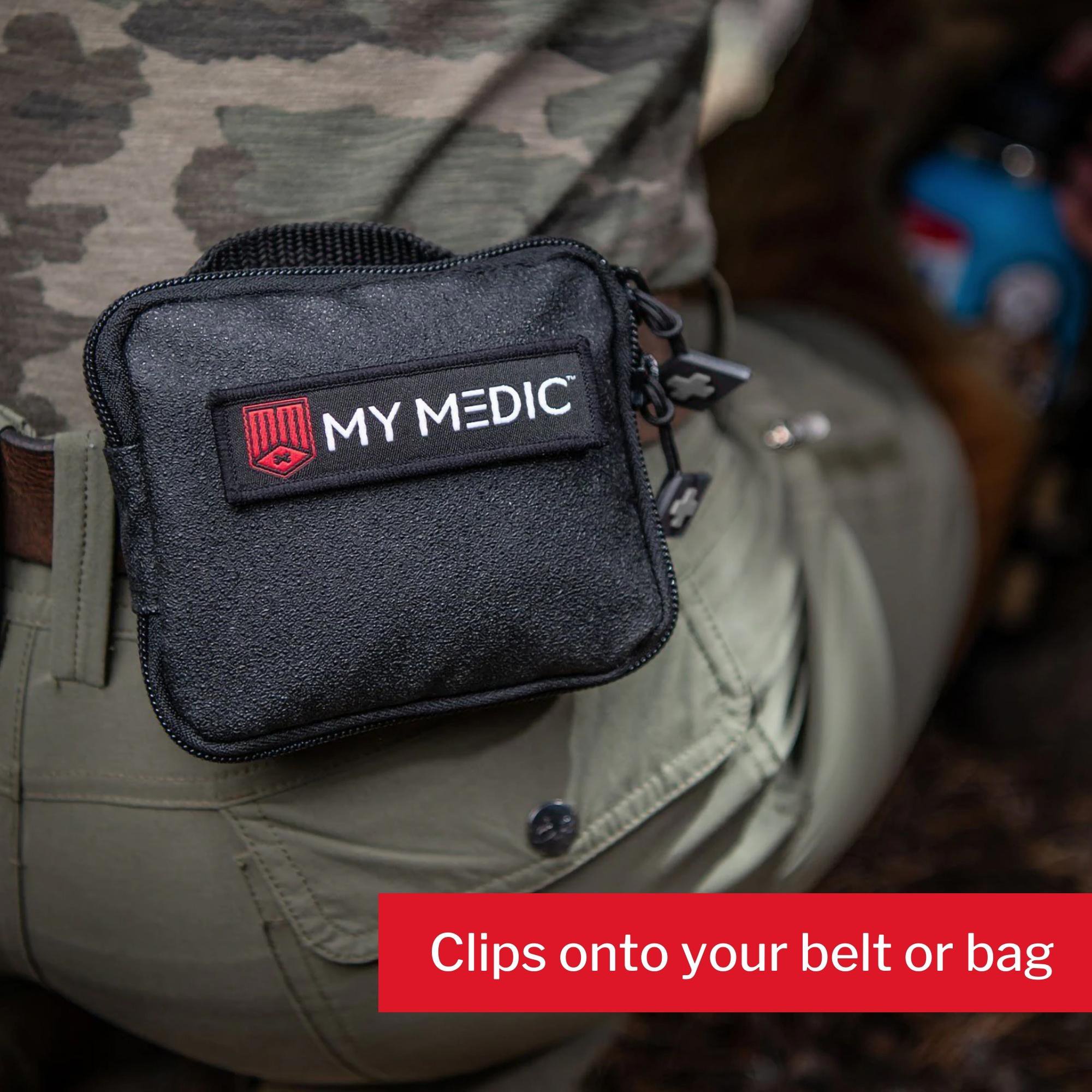 MyMedic MM-KIT-EDC-V2-PRO-BLK - My Medic First Aid Kit for Everyday Use – Medical Supplies in Carrying Case - 1/Each