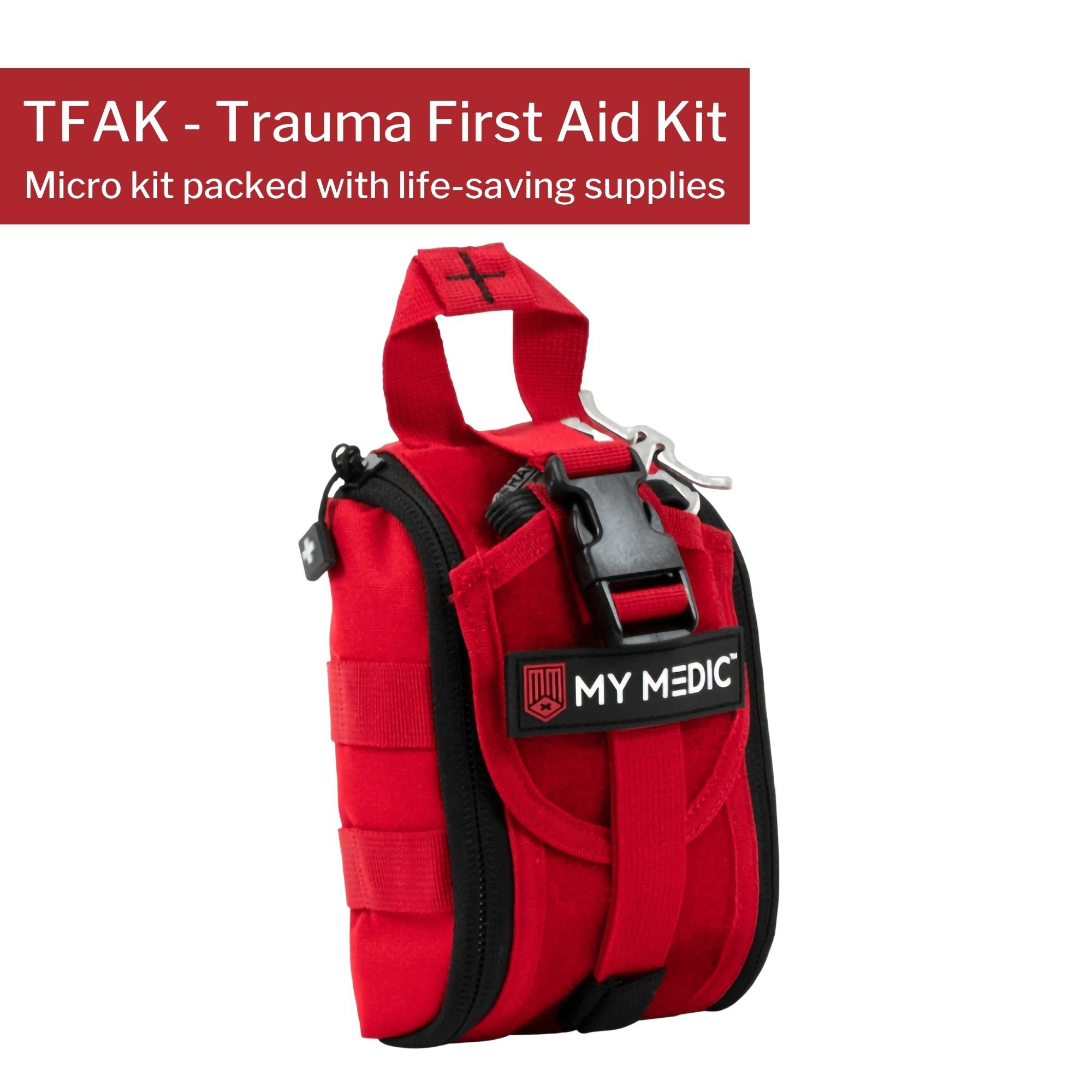 MyMedic MM-KIT-SPC-S-TFAK-RED - My Medic TFAK Trauma First Aid Kit, Emergency Medical Supplies - 1/Each