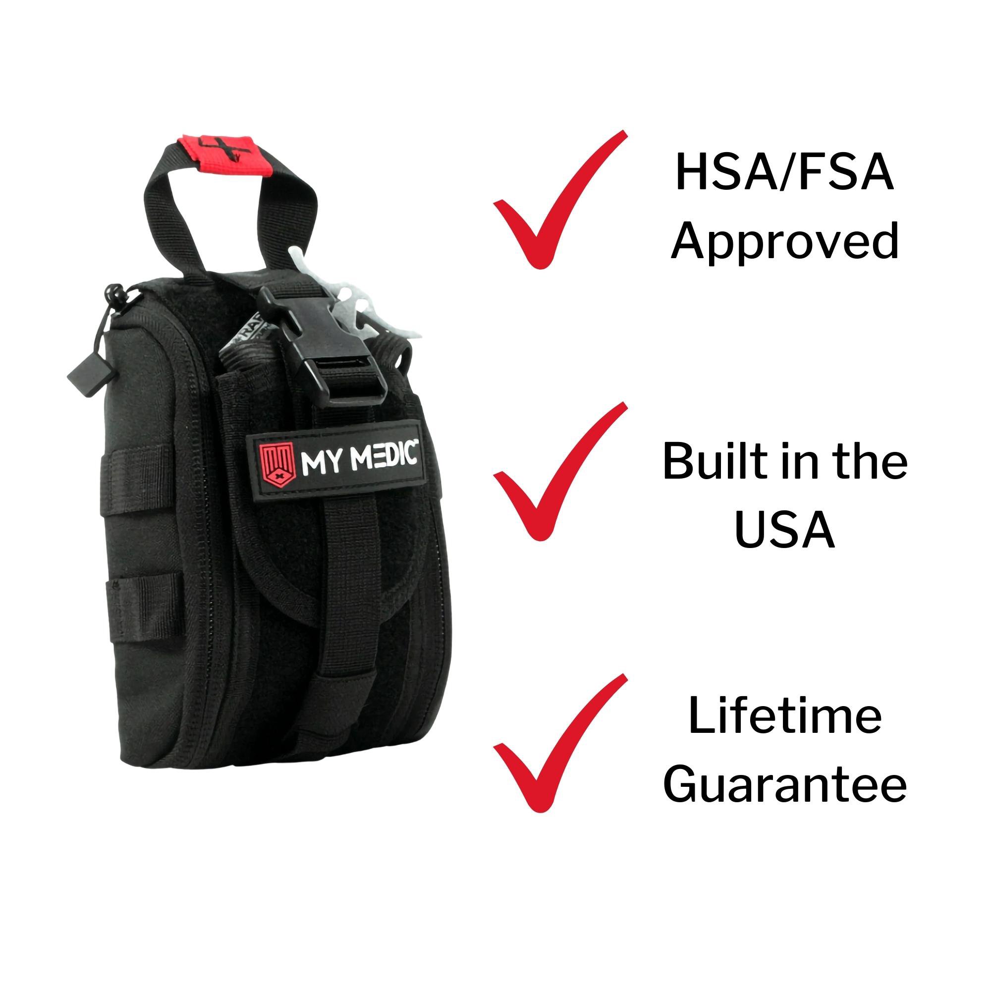 MyMedic MM-KIT-SPC-S-TFAK-BLK - My Medic™ Trauma First Aid Kit in Nylon Bag – Medical Supplies for Emergencies - 1/Each
