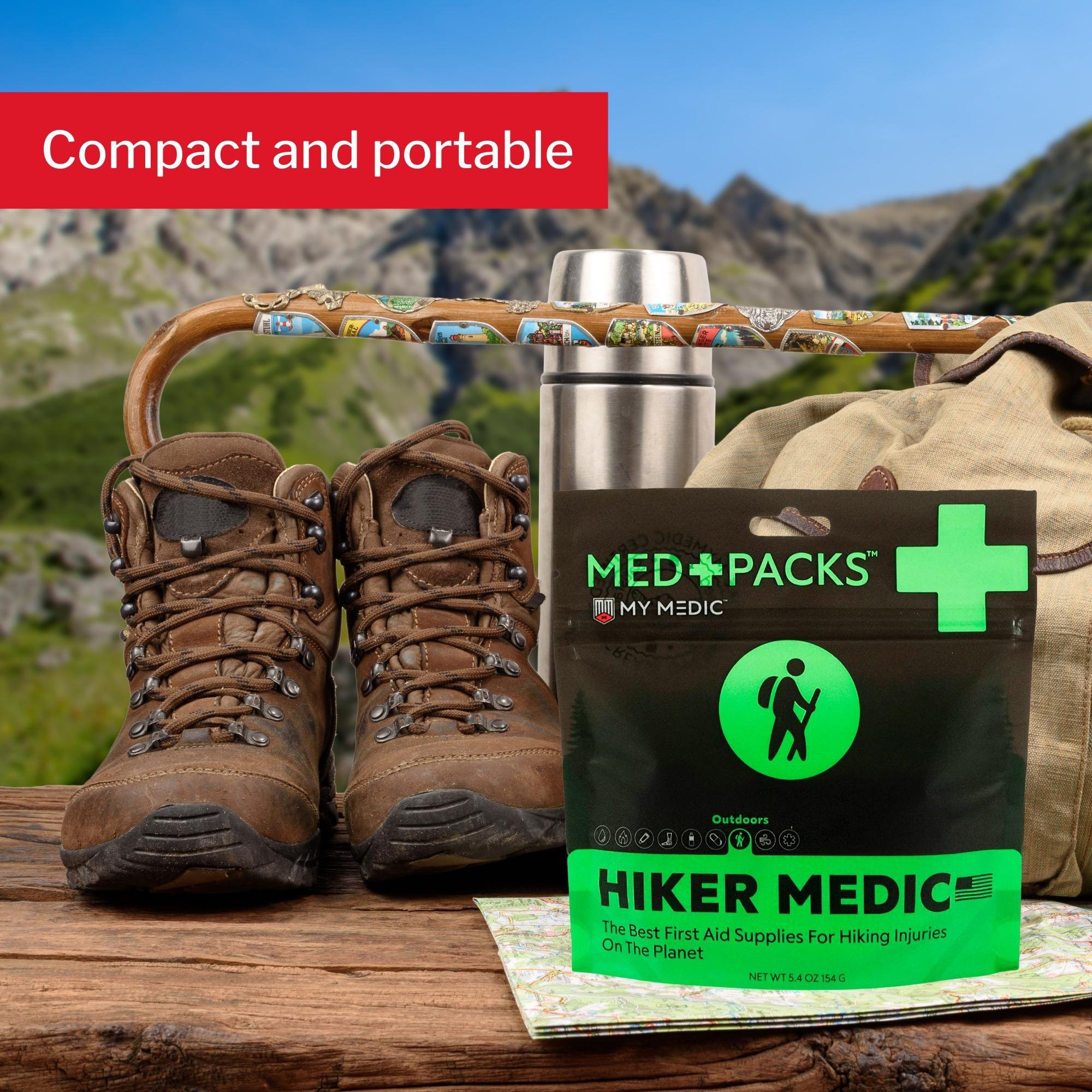MyMedic MM-MED-PACK-HKR-EA-V2 - Med Packs™ First Aid Kit for Hikers – Outdoor Injury Supplies in Portable Pouch - 1/Each