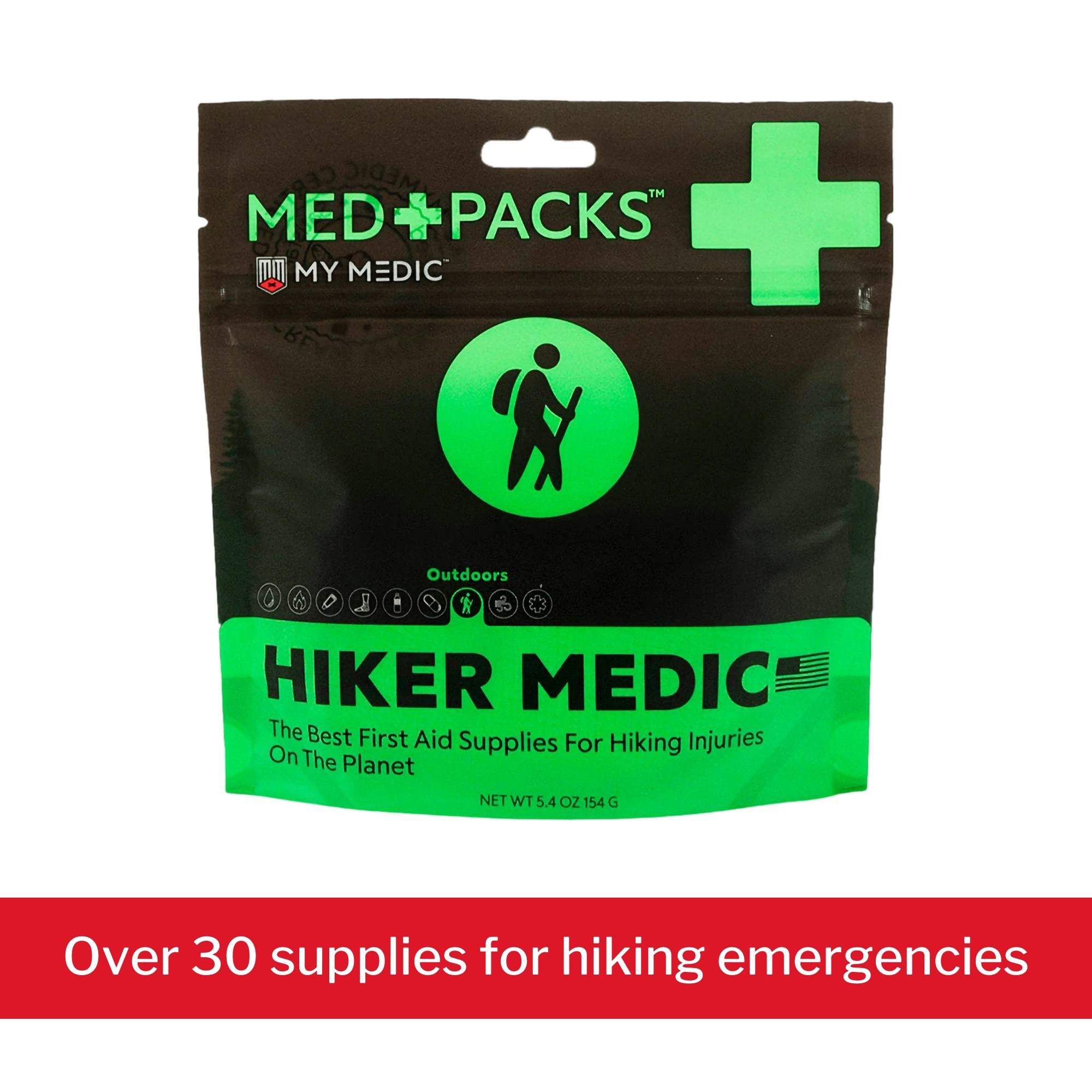 MyMedic MM-MED-PACK-HKR-EA-V2 - Med Packs™ First Aid Kit for Hikers – Outdoor Injury Supplies in Portable Pouch - 1/Each