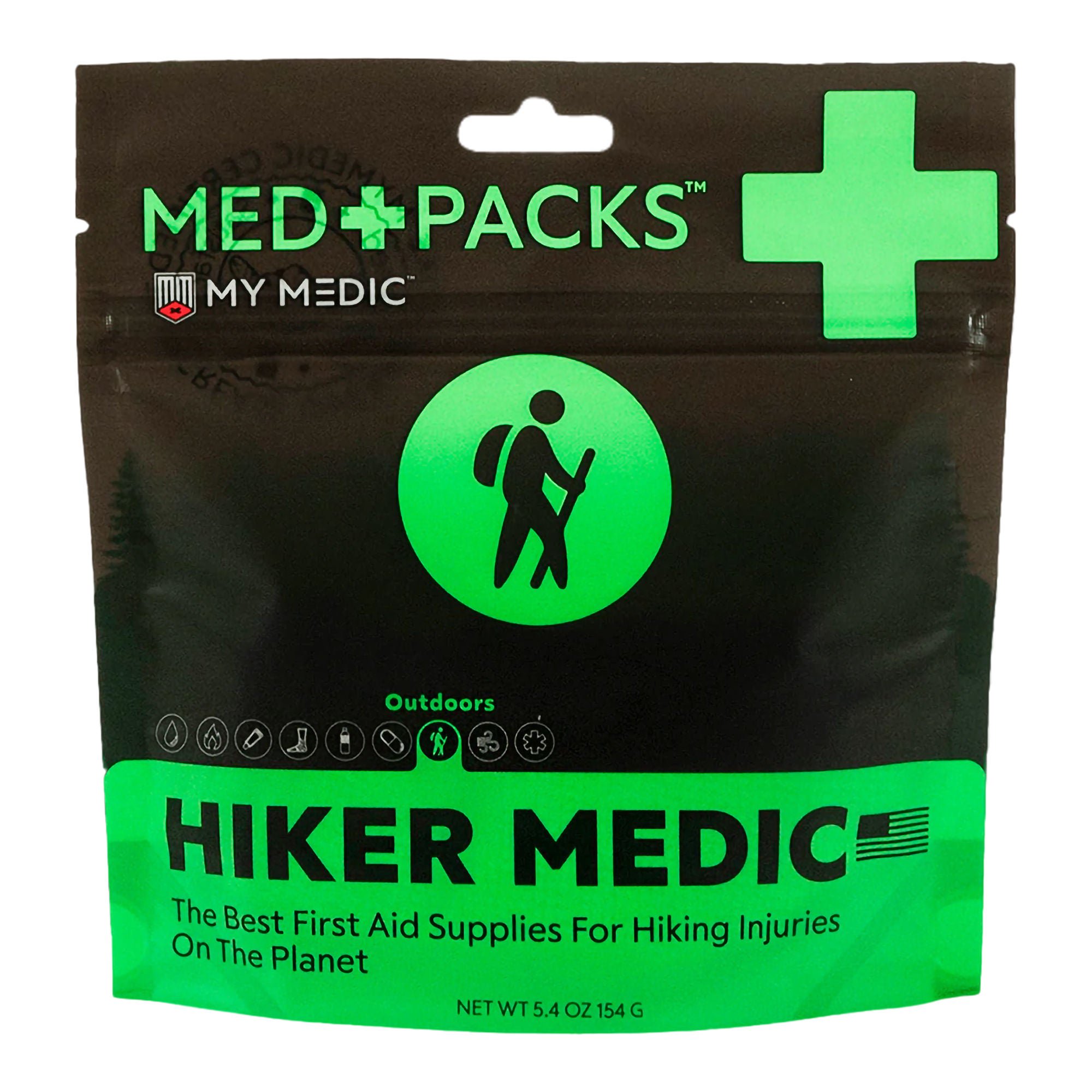 MyMedic - MM-MED-PACK-HKR-EA-V2 Med Packs™ First Aid Kit for Hikers – Outdoor Injury Supplies in Portable Pouch