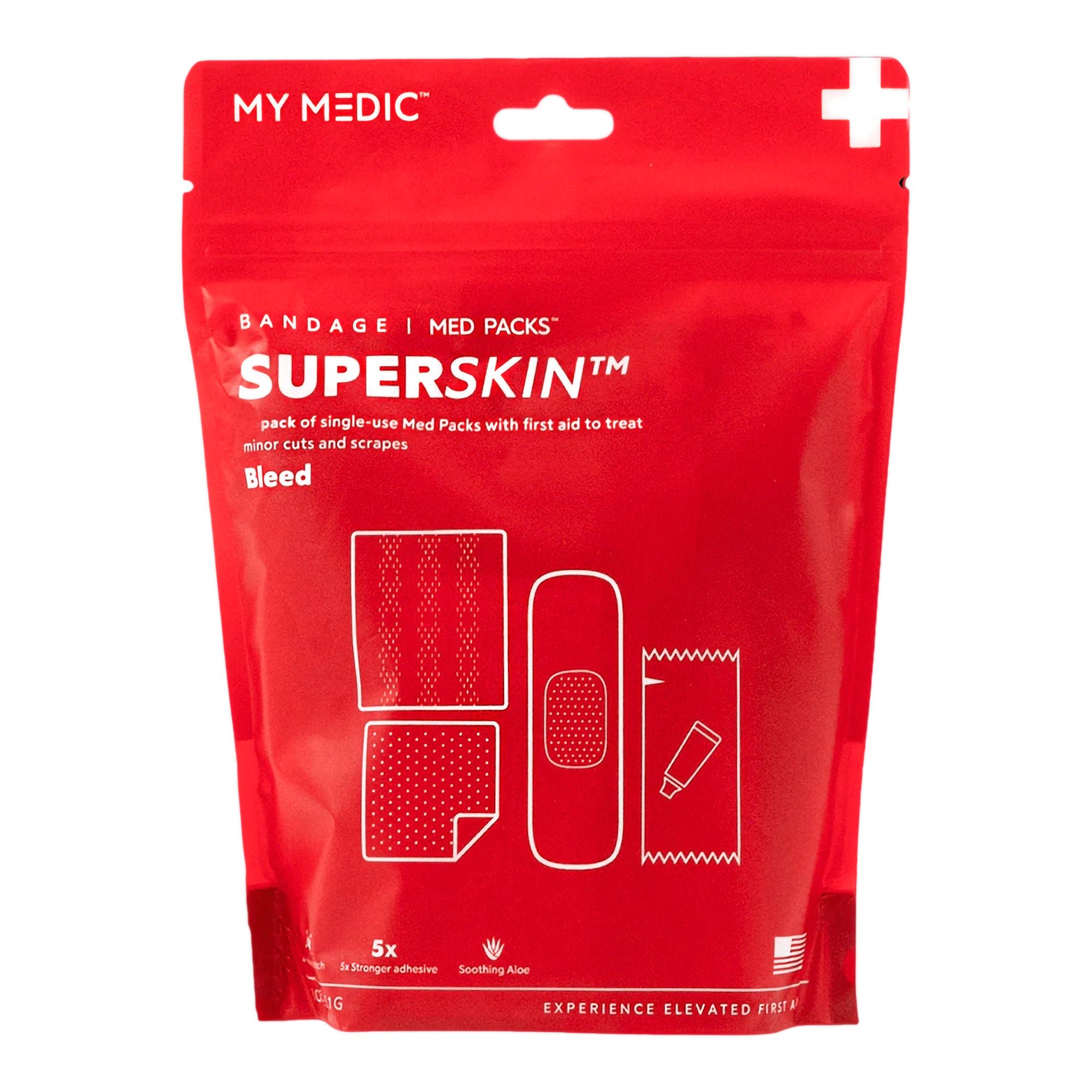 MyMedic - MM-SPL-BNDG-PK-AB-AC-12PK Med Packs™ SuperSkin™ First Aid Kit