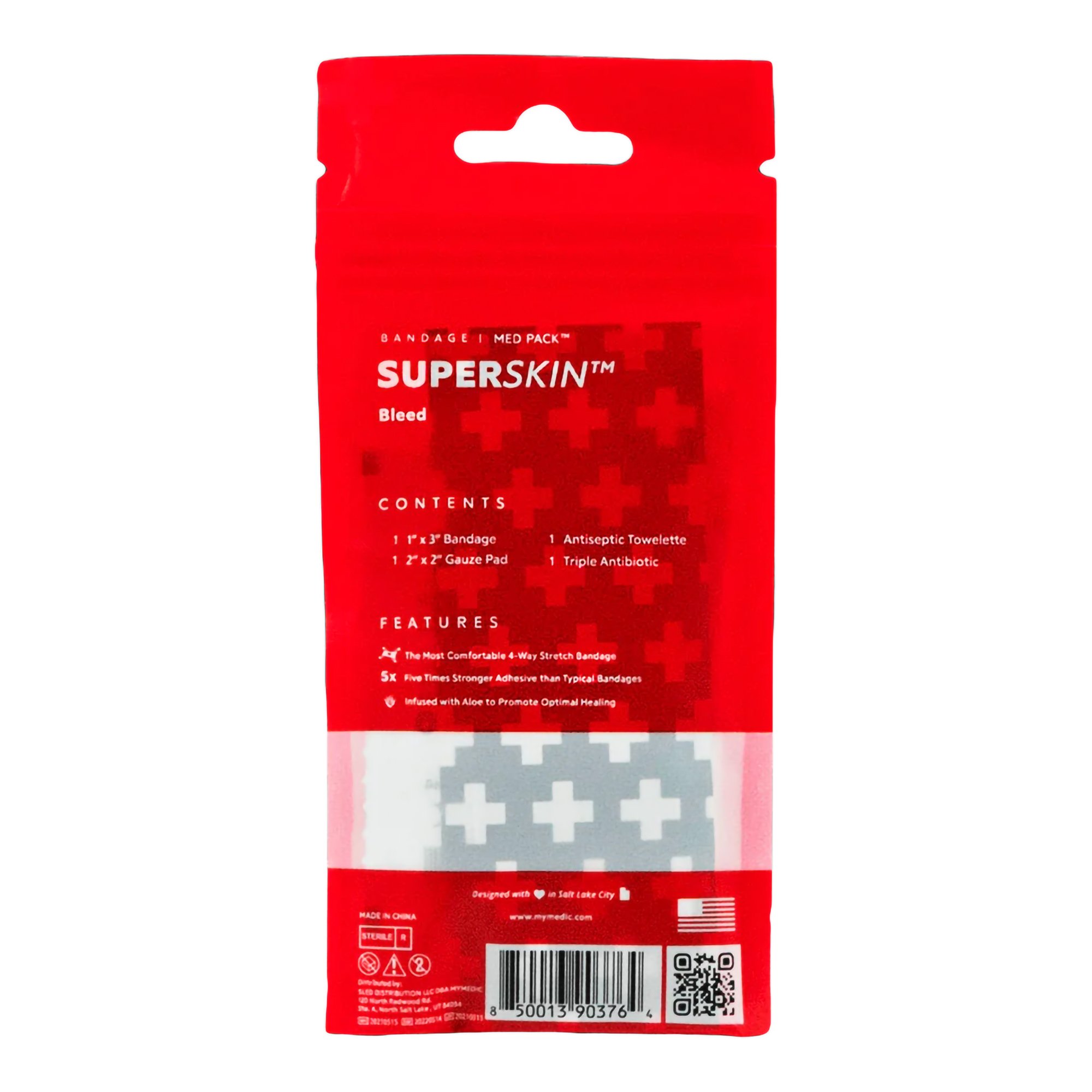 MyMedic MM-SPL-MD-PK-AC-SSB-1X3-10PK - Med Packs™ SuperSkin™ First Aid Kit - 1/Each