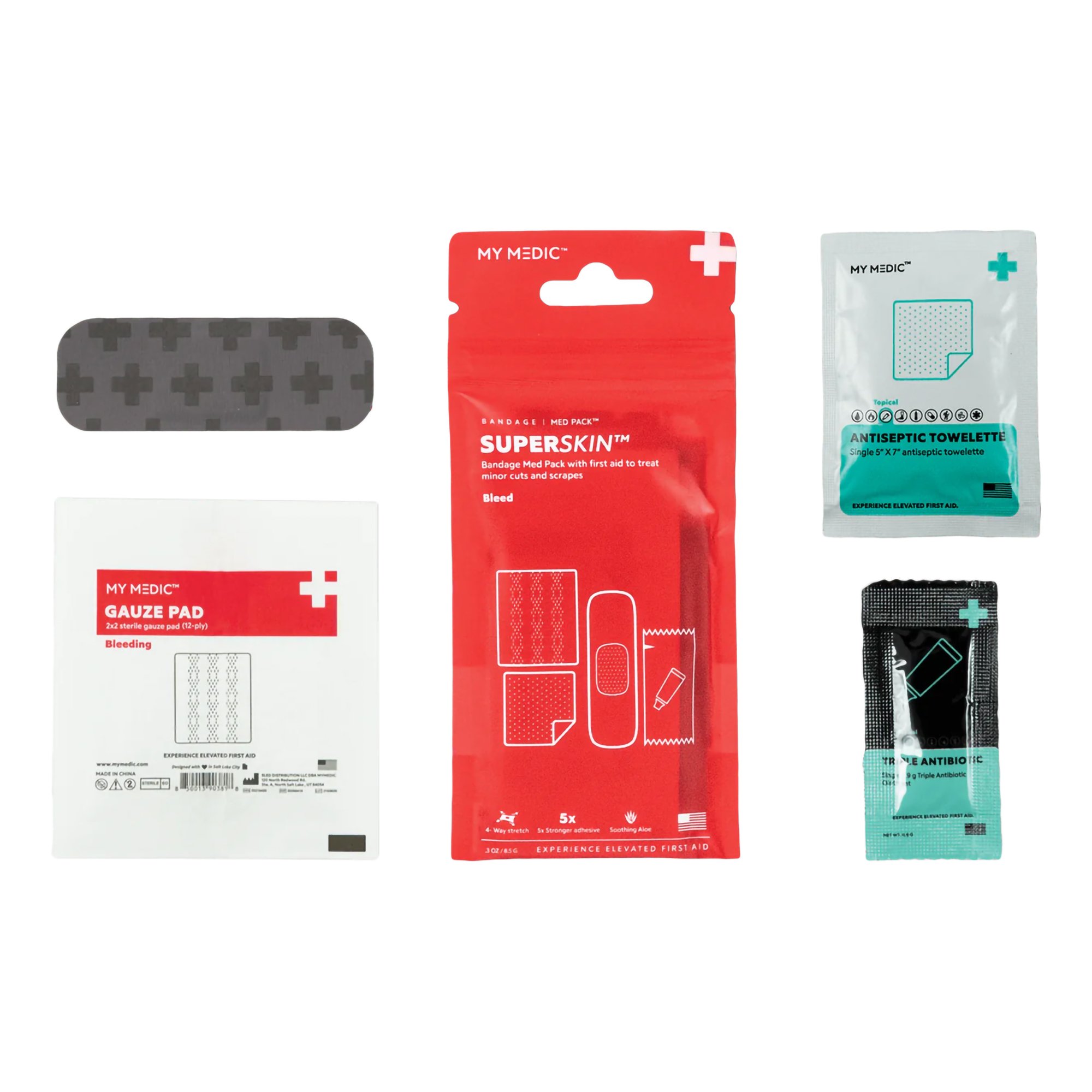 MyMedic MM-SPL-MD-PK-AC-SSB-1X3-10PK - Med Packs™ SuperSkin™ First Aid Kit - 1/Each