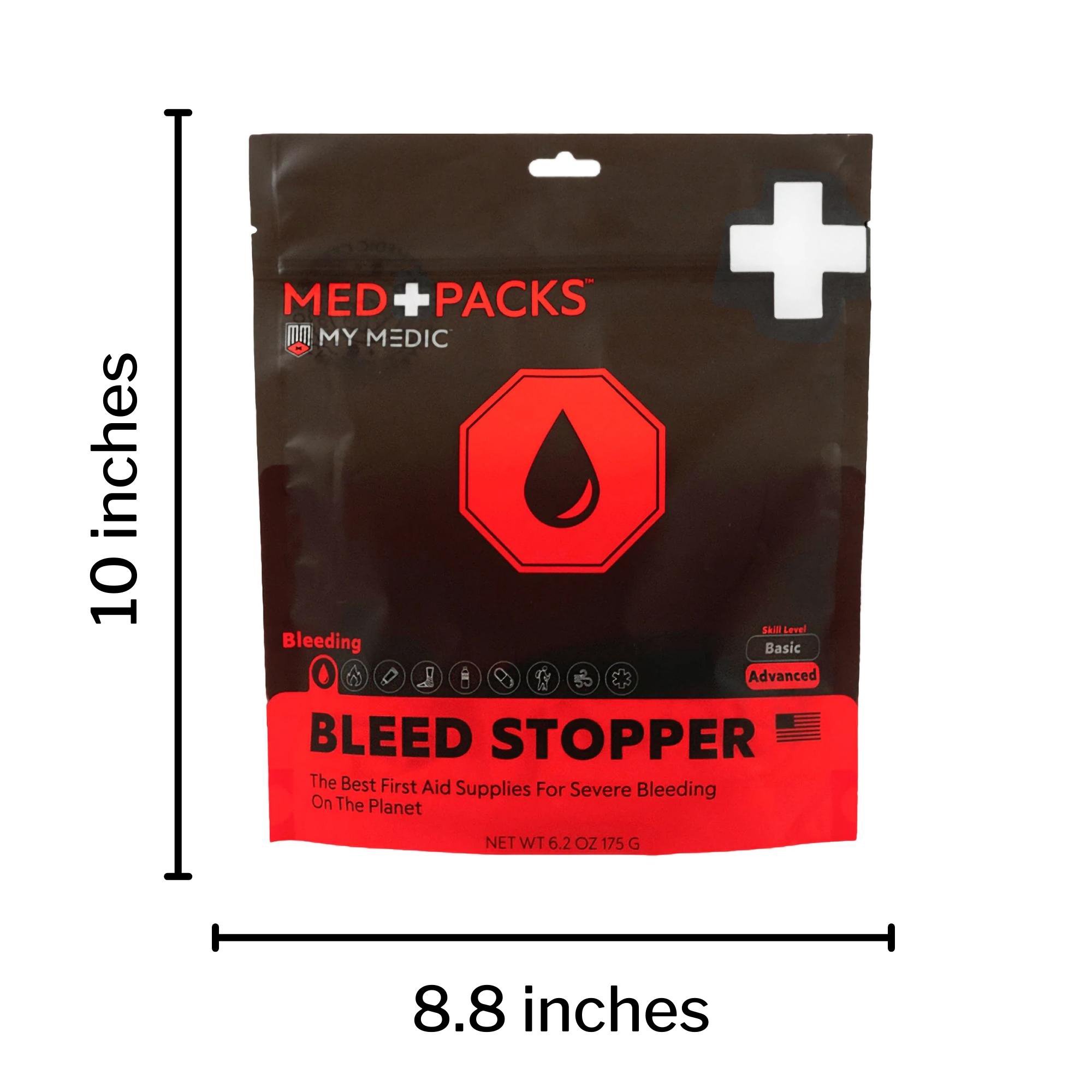 MyMedic MM-KIT-S-MD-PK-BLD-GEN-RAT - Med Packs™ First Aid Kit to Stop Bleeding – Emergency Supplies in Portable Pouch - 1/Each