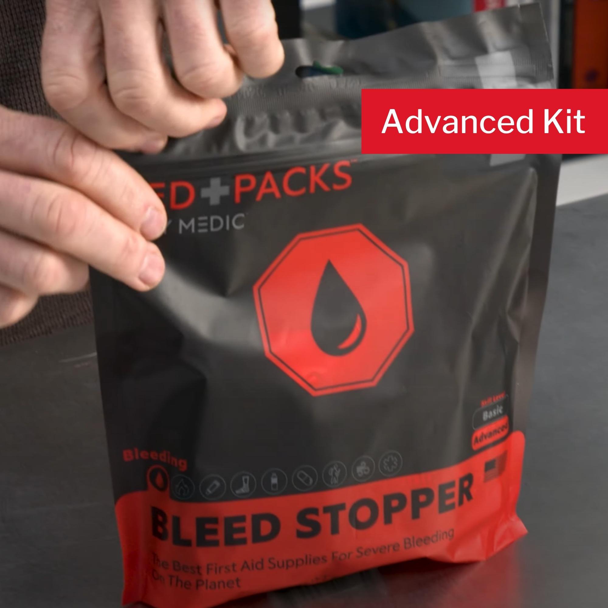 MyMedic MM-KIT-S-MD-PK-BLD-GEN-RAT - Med Packs™ First Aid Kit to Stop Bleeding – Emergency Supplies in Portable Pouch - 1/Each