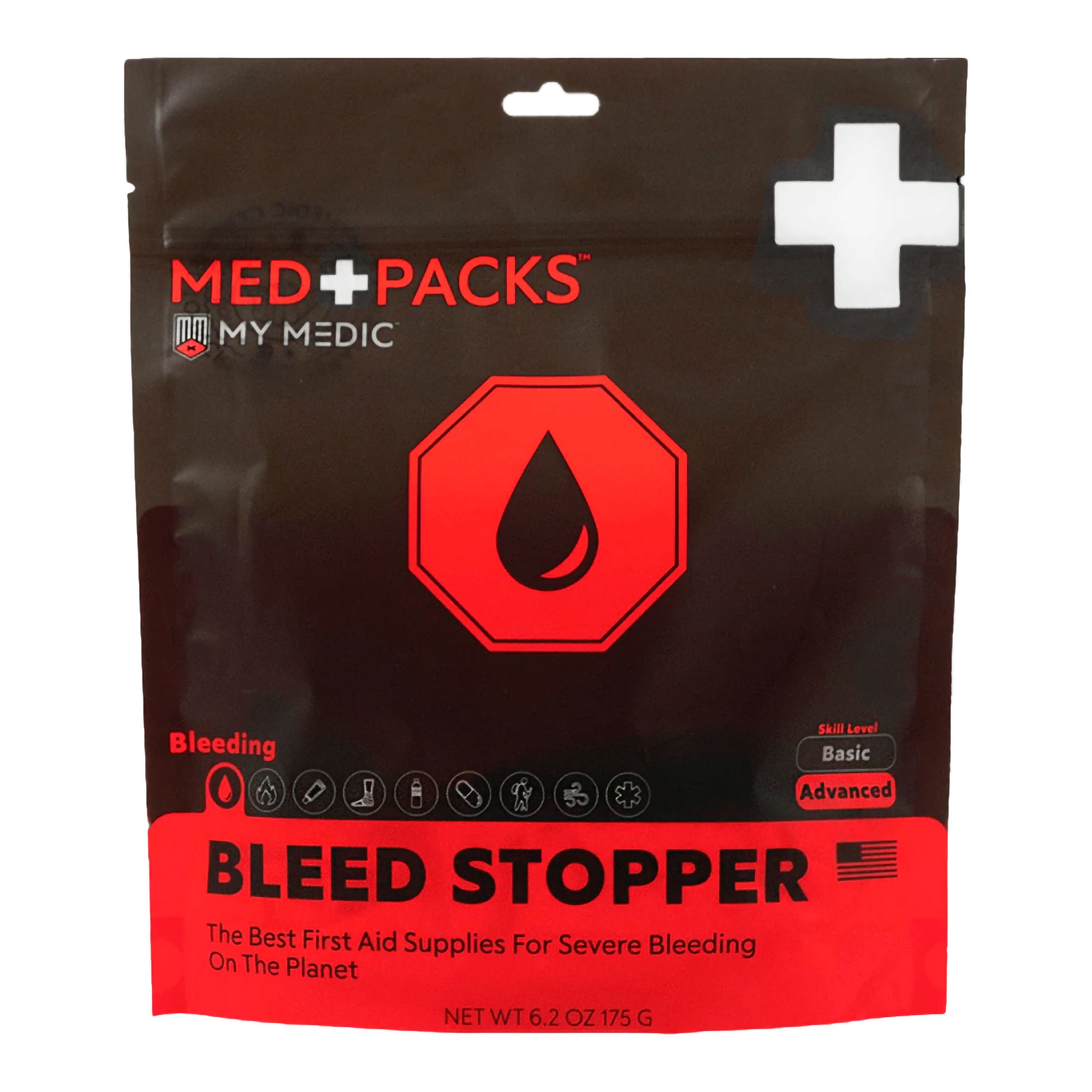 MyMedic - MM-KIT-S-MD-PK-BLD-GEN-RAT Med Packs™ First Aid Kit to Stop Bleeding – Emergency Supplies in Portable Pouch