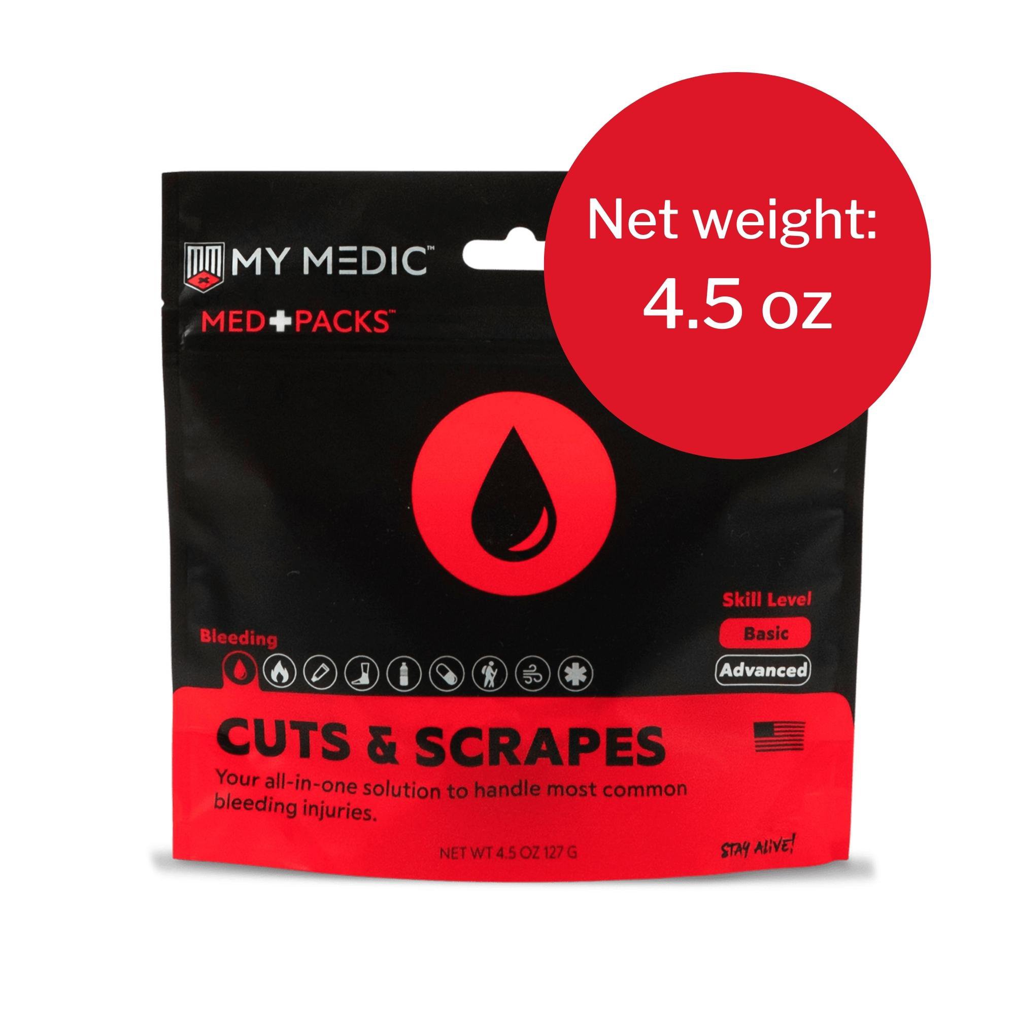 MyMedic MM-MED-PACK-CUT-SCRP-EA - Med Packs™ First Aid Kit for Cuts, Scrapes – Injury Supplies in Portable Pouch - 1/Each
