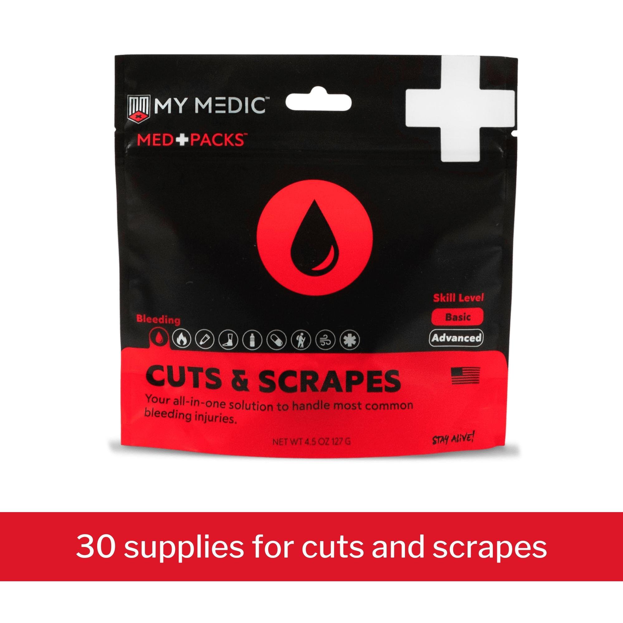 MyMedic MM-MED-PACK-CUT-SCRP-EA - Med Packs™ First Aid Kit for Cuts, Scrapes – Injury Supplies in Portable Pouch - 1/Each