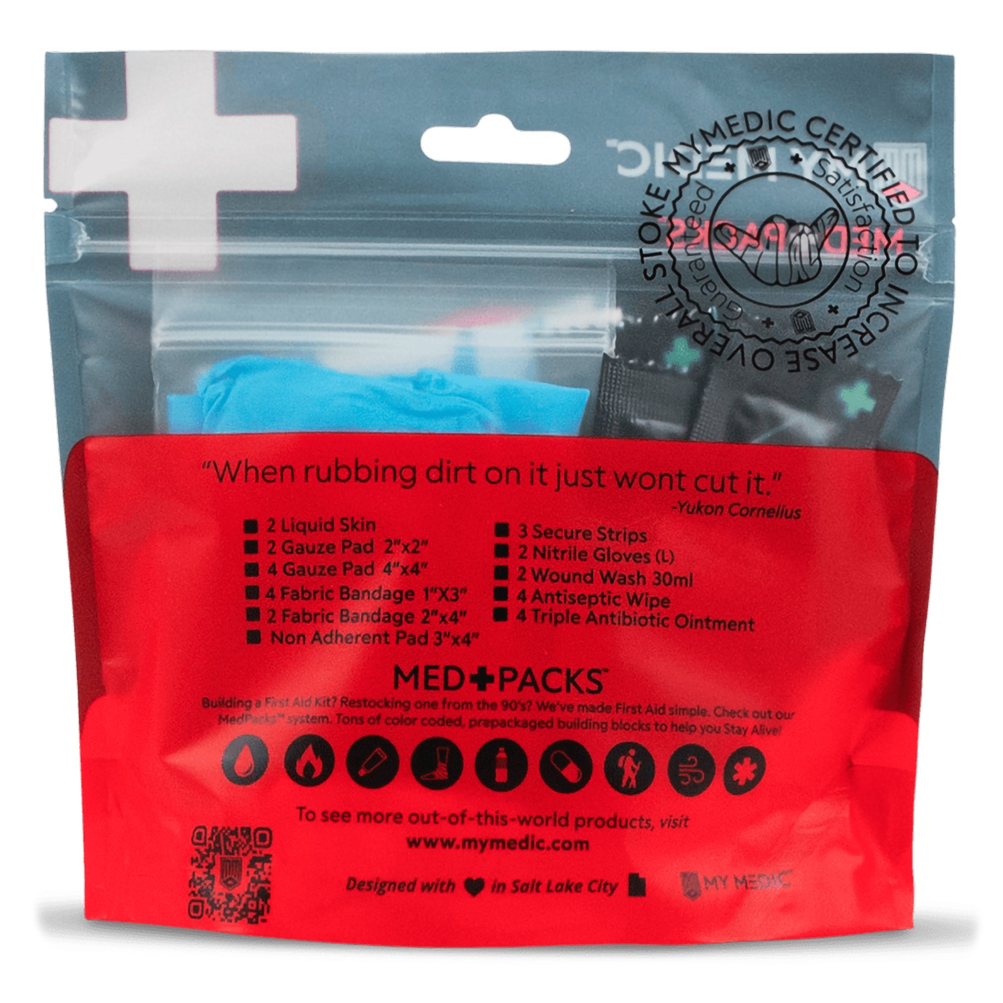 MyMedic MM-MED-PACK-CUT-SCRP-EA - Med Packs™ First Aid Kit for Cuts, Scrapes – Injury Supplies in Portable Pouch - 1/Each