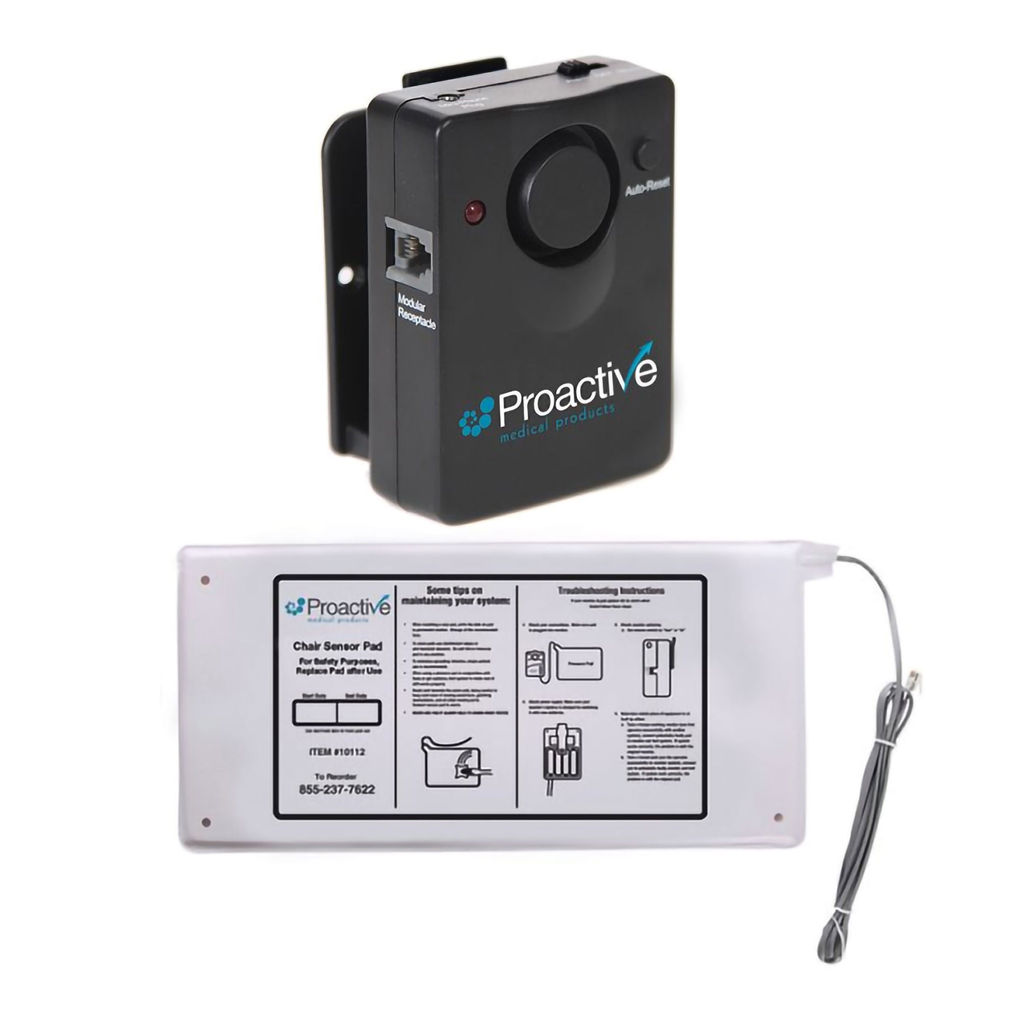 Proactive Medical Products LLC - 10210+10111 Patient Alarm System and Sensor Pad 7 X 15 Inch