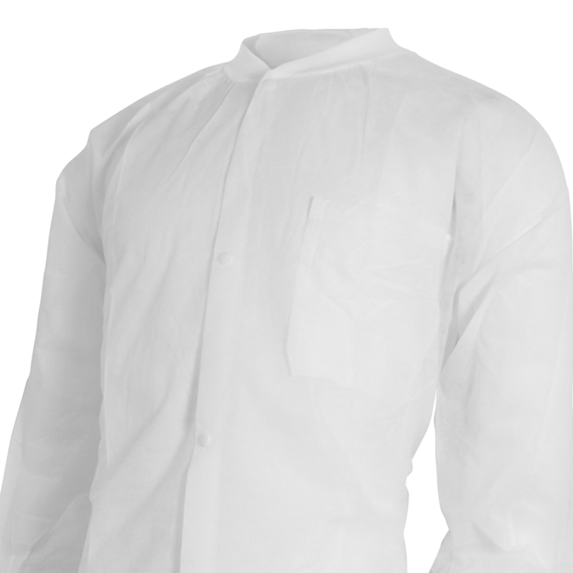 McKesson Brand 34341200 - McKesson Lab Coat, Small / Medium, White - 10/Bag, 30/Case