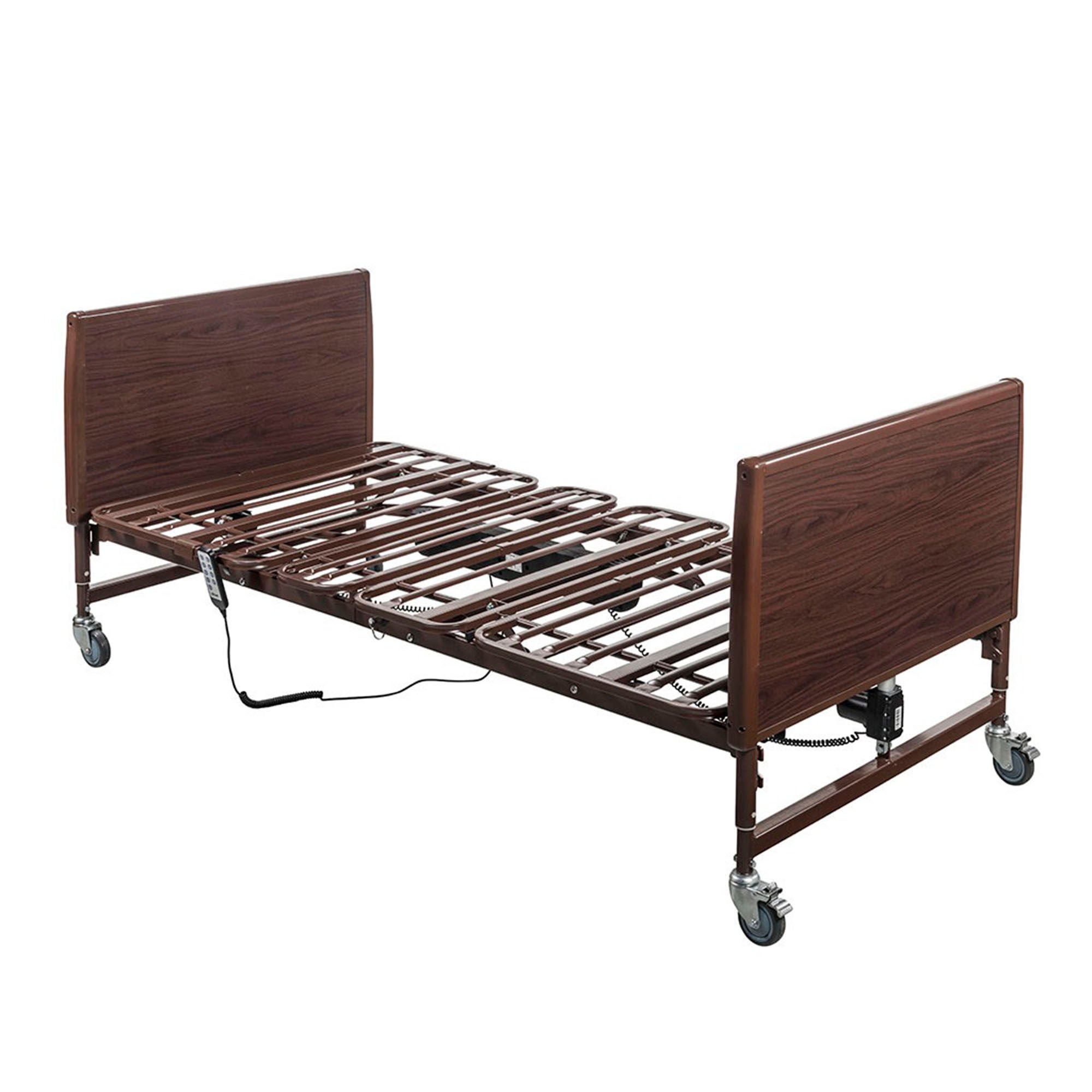 Drive DeVilbiss Healthcare - 15300LW Electric Bariatric Bed DeVilbiss Home Care 80 Inch Length Steel Base 3 Functions 18 to 26 Inch Height Range