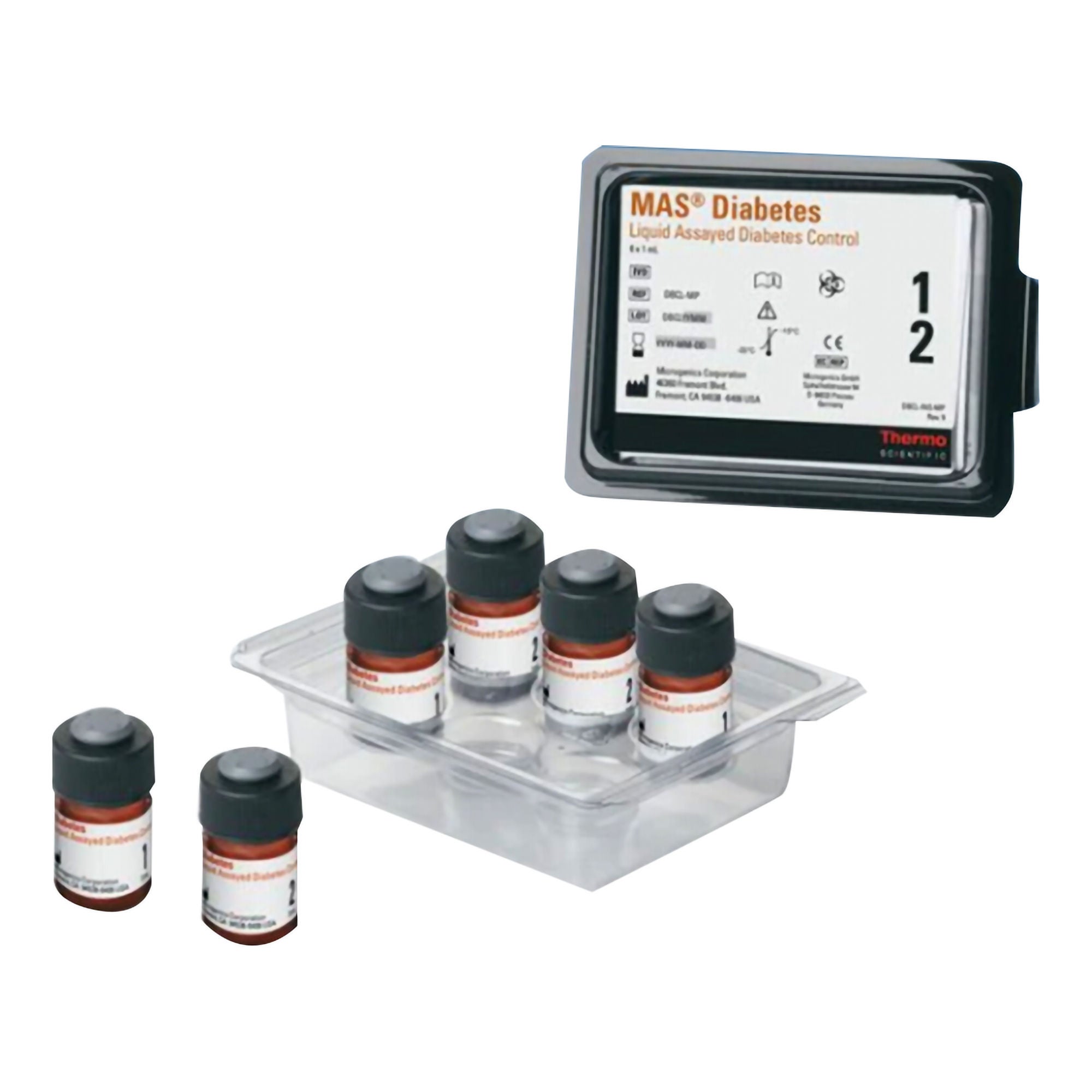 Ortho Clinical Diagnostics - DBCLMP Assayed Control Set MAS® Diabetes Level 1, 2 6 X 1 mL