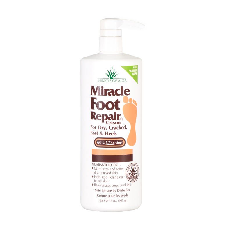 Winning Solutions Inc - 5035 Foot Moisturizer Miracle Foot Repair® 32 oz. Pump Bottle Menthol Scent Cream