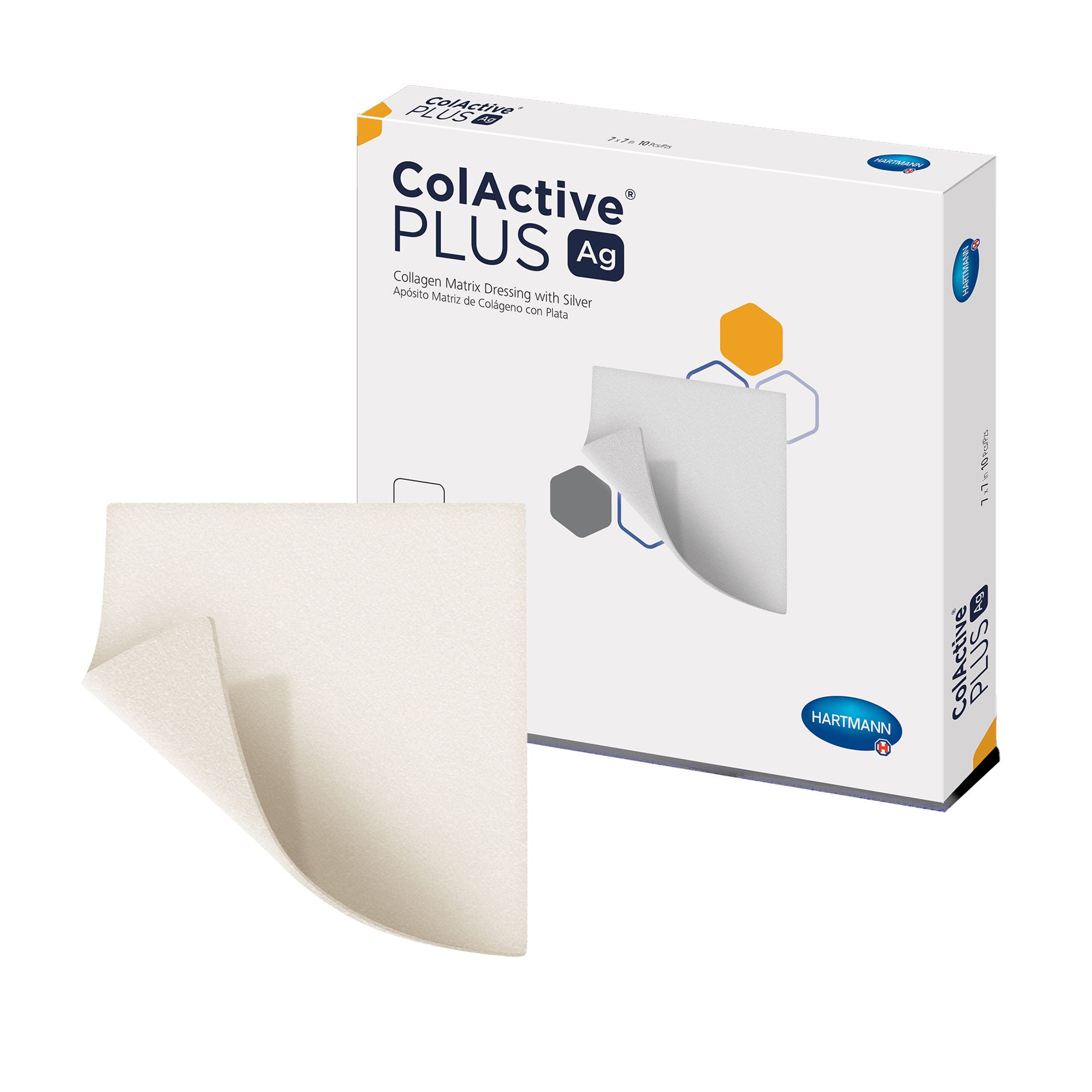Hartmann - 10320000 Silver Collagen Dressing ColActive® Plus Ag Square Sterile