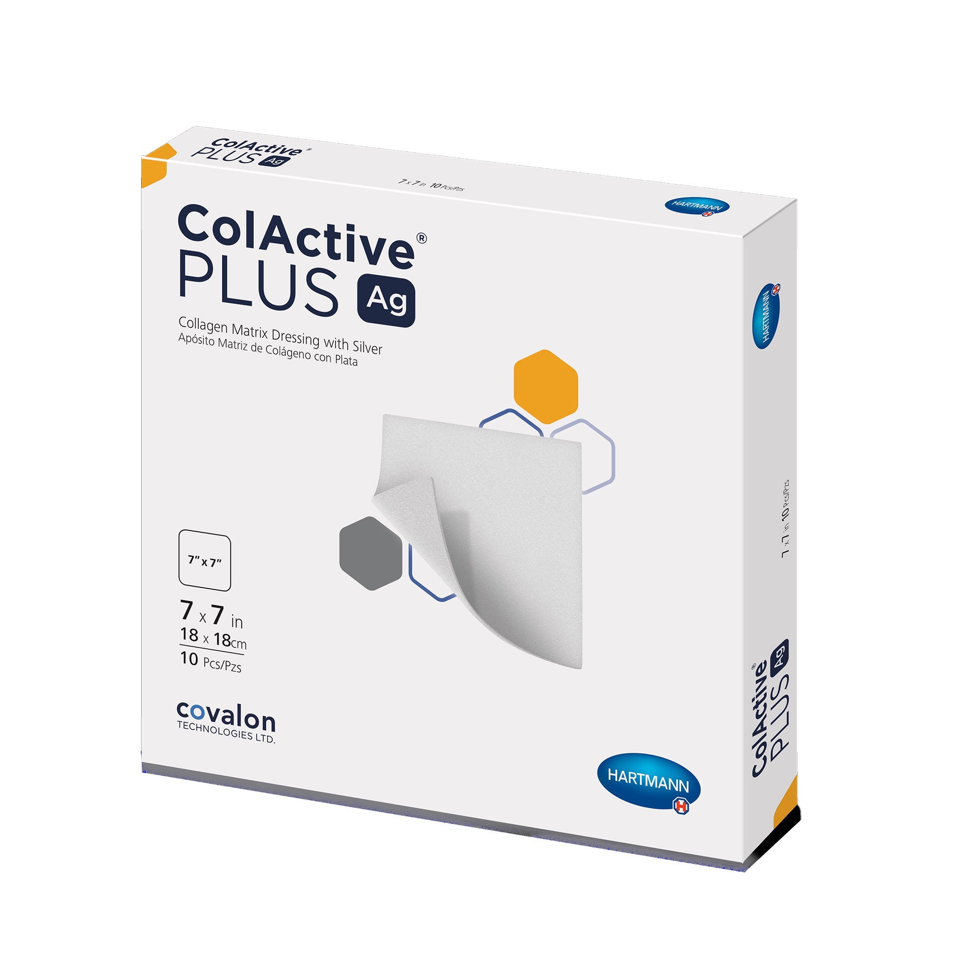 Hartmann - 10320000 Silver Collagen Dressing ColActive® Plus Ag Square Sterile