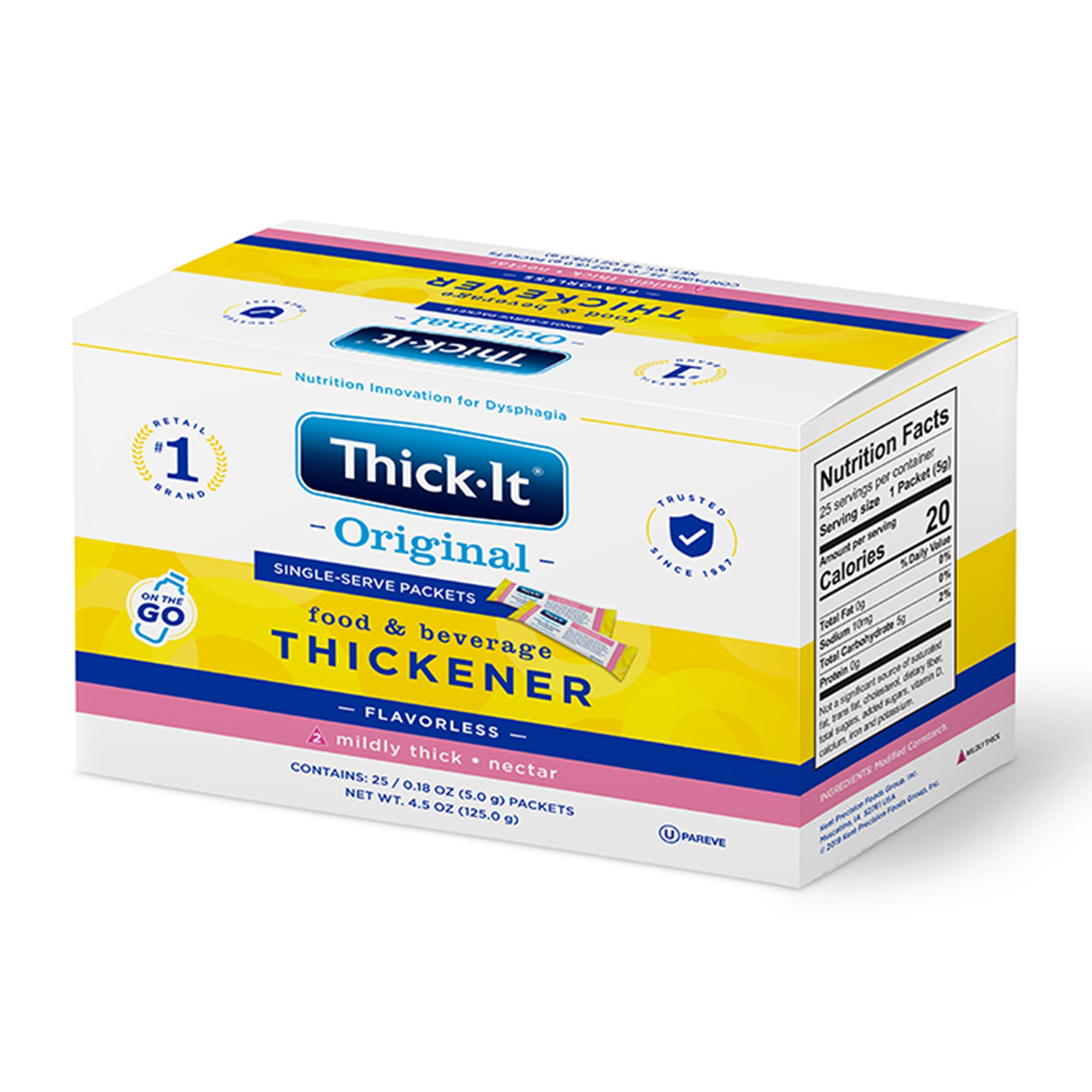 Kent Precision Foods J589-LE800 - Thick-It® Food and Beverage Thickener - 1/Each, 25/Box, 200/Case