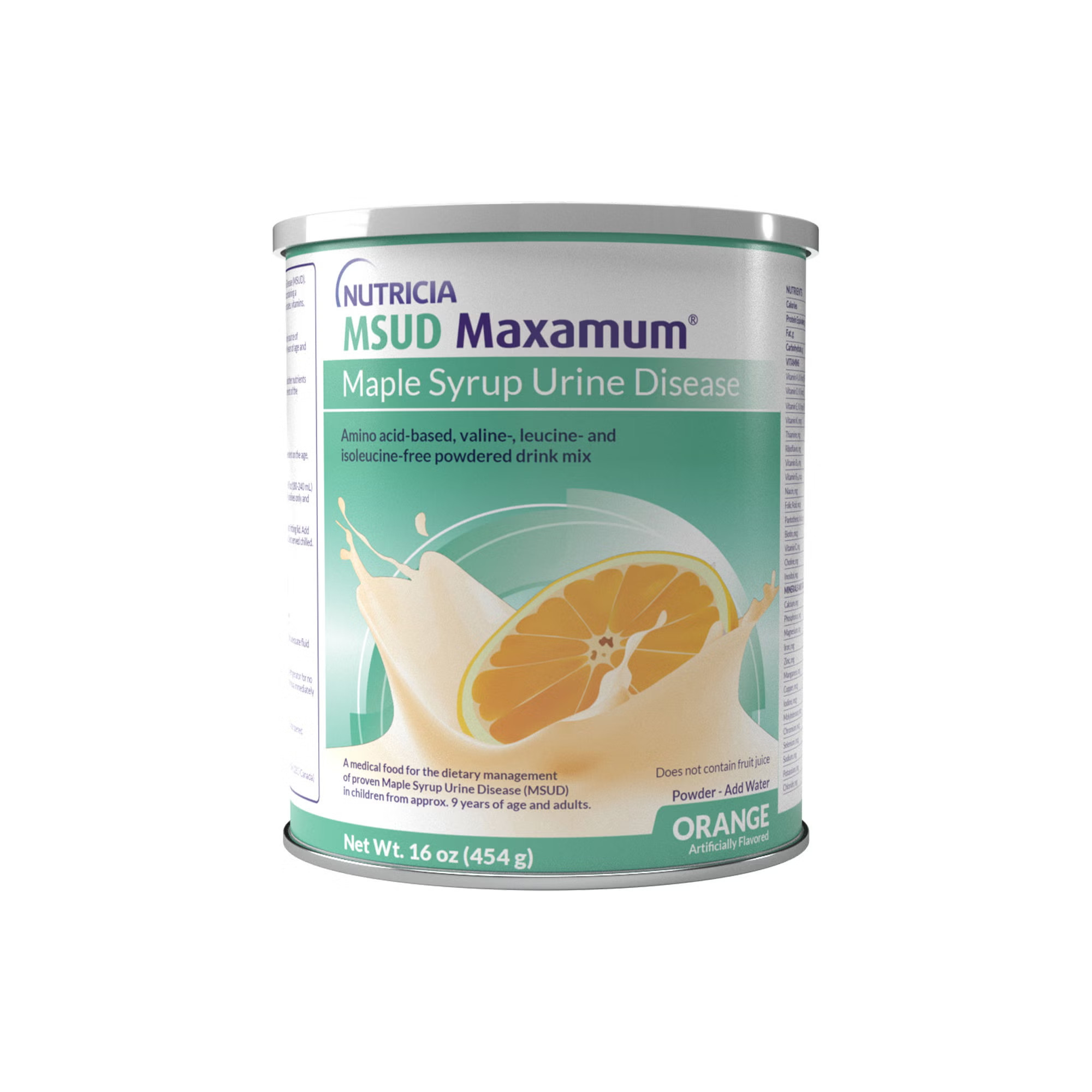 Nutricia North America - 175749 Oral Supplement MSUD Maxamum® Orange Flavor Powder 16 oz. Can