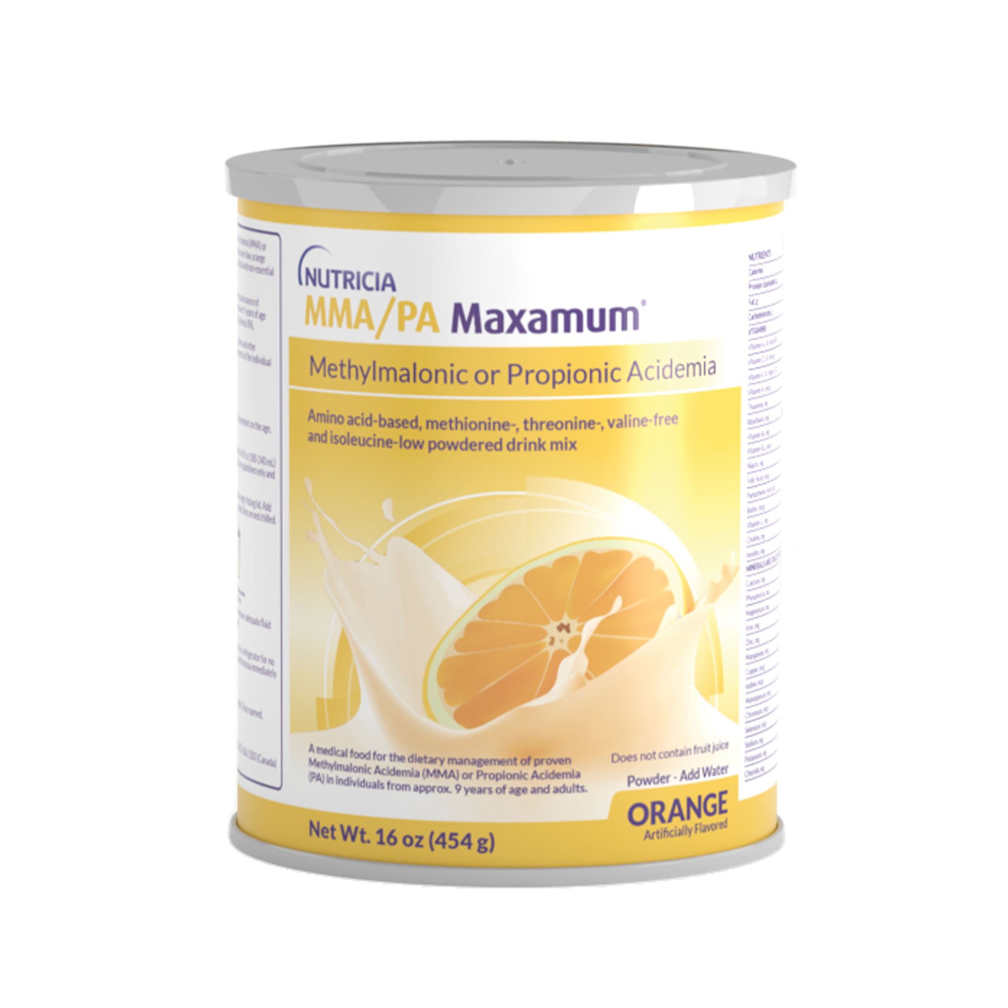 Nutricia North America - 175781 Oral Supplement MMA/PA Maxamum® Orange Flavor Powder 16 oz. Can