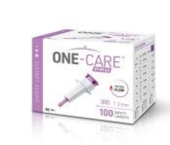 Links Medical - OC-L100-30 Safety Lancet ONE-CARE® 30 Gauge Retractable Push Button Activation Finger