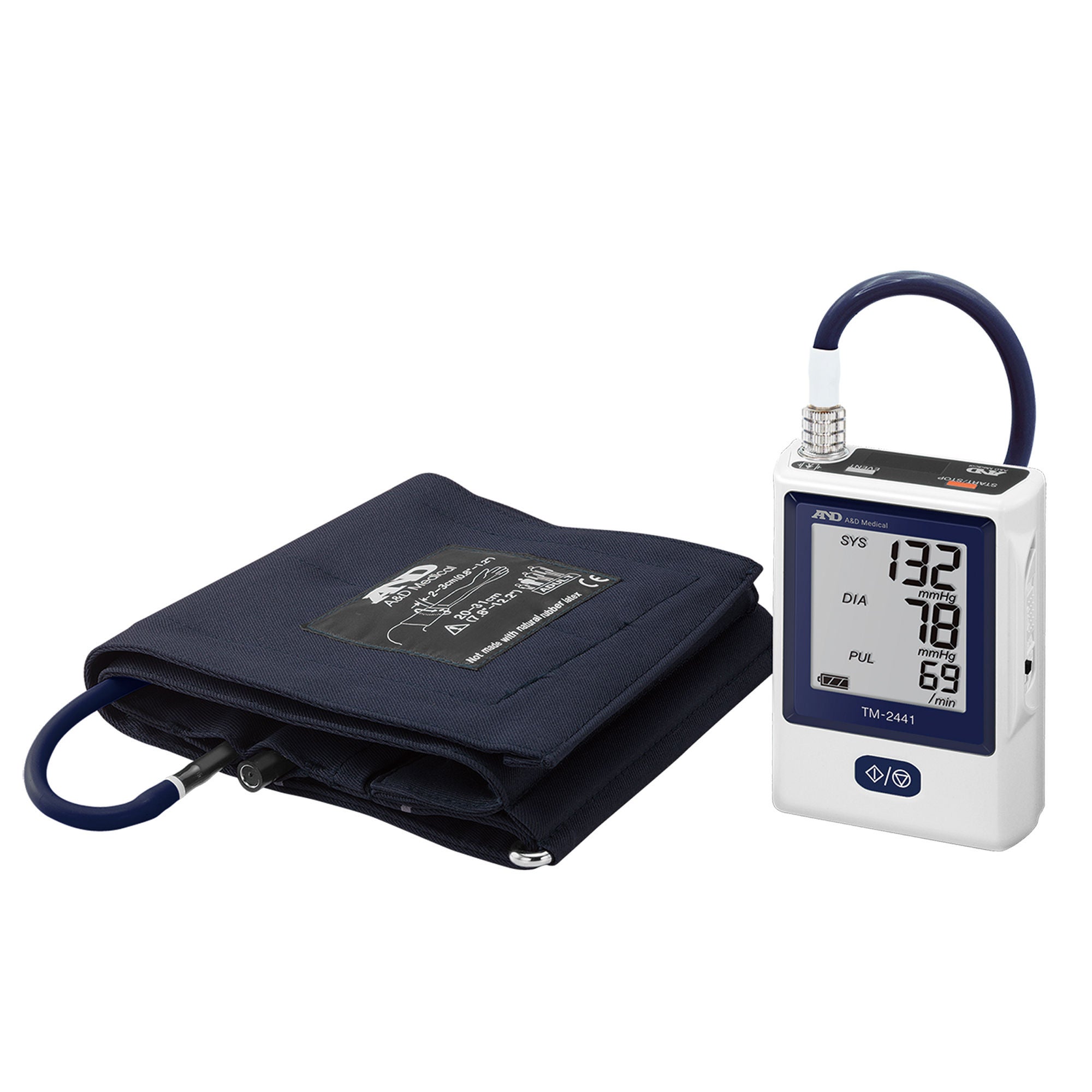 A&D Engineering - TM-2441-HT-E1 Ambulatory Blood Pressure Monitor AND Multiple Sizes Arm Nylon Cuff Ambulatory Use