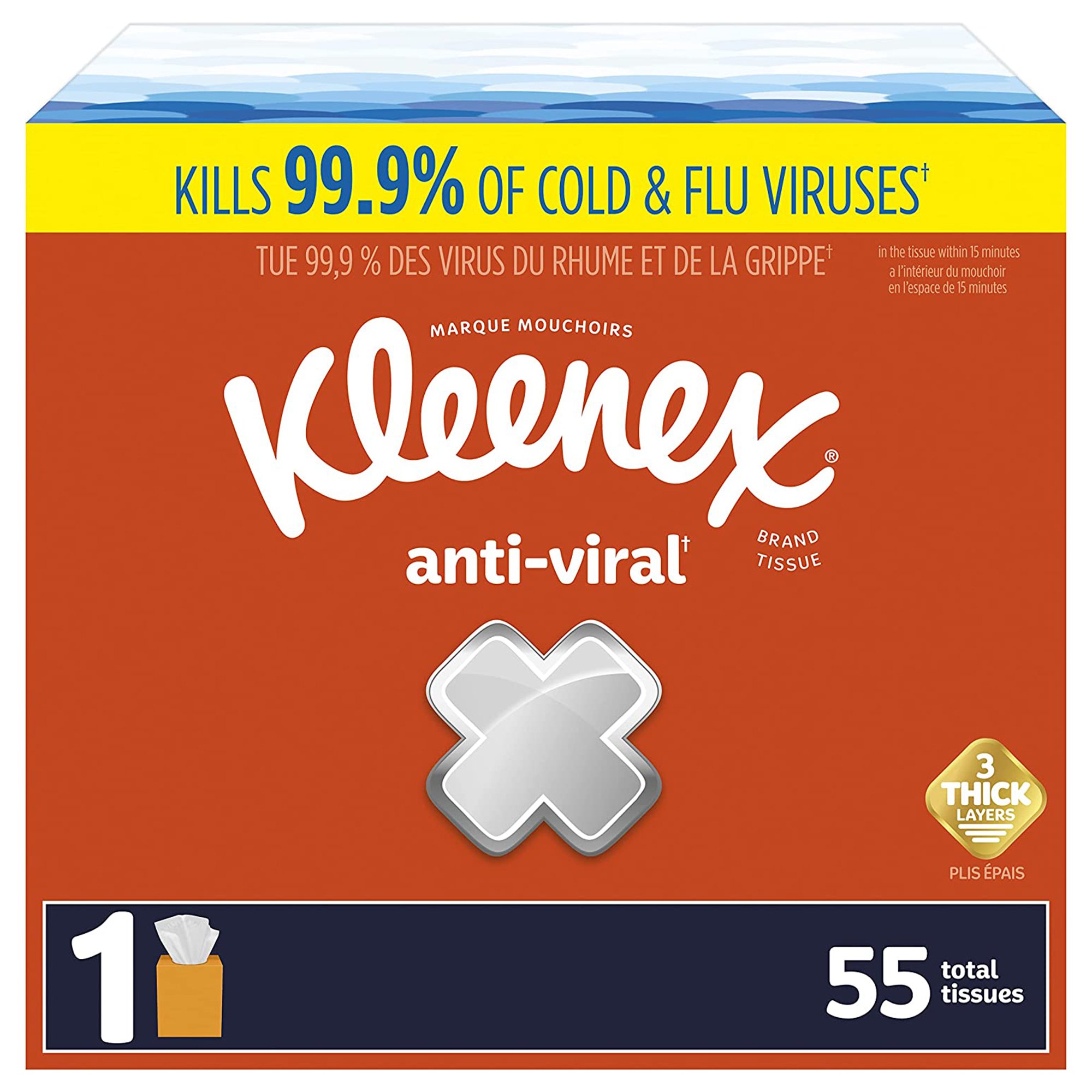Kleenex Anti-Viral Facial Tissue 54505 by Kimberly Clark