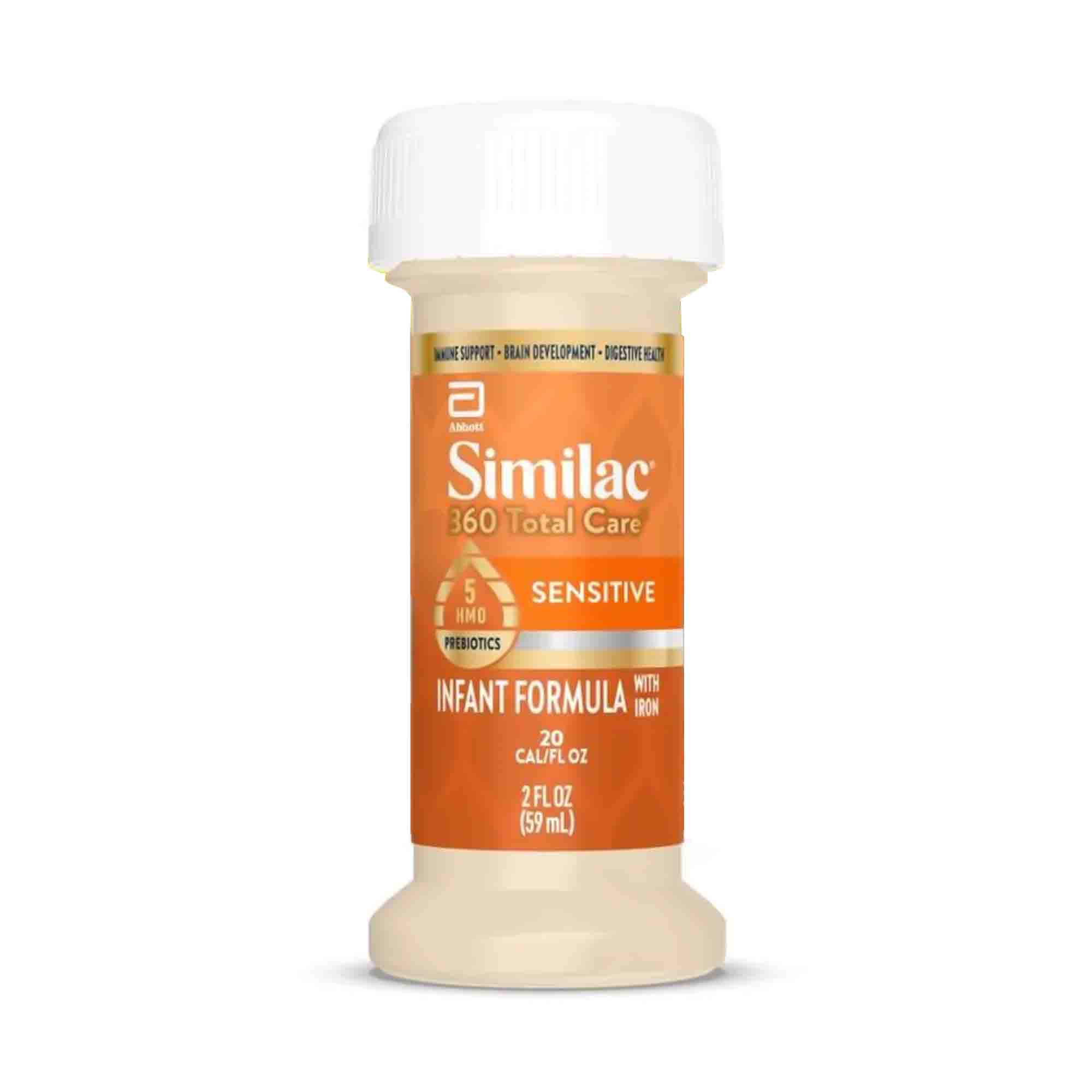 Abbott Nutrition - 68155 Infant Formula Similac® 360 Total Care® Sensitive Unflavored 2 oz. Bottle Liquid Iron Lactose Sensitivity
