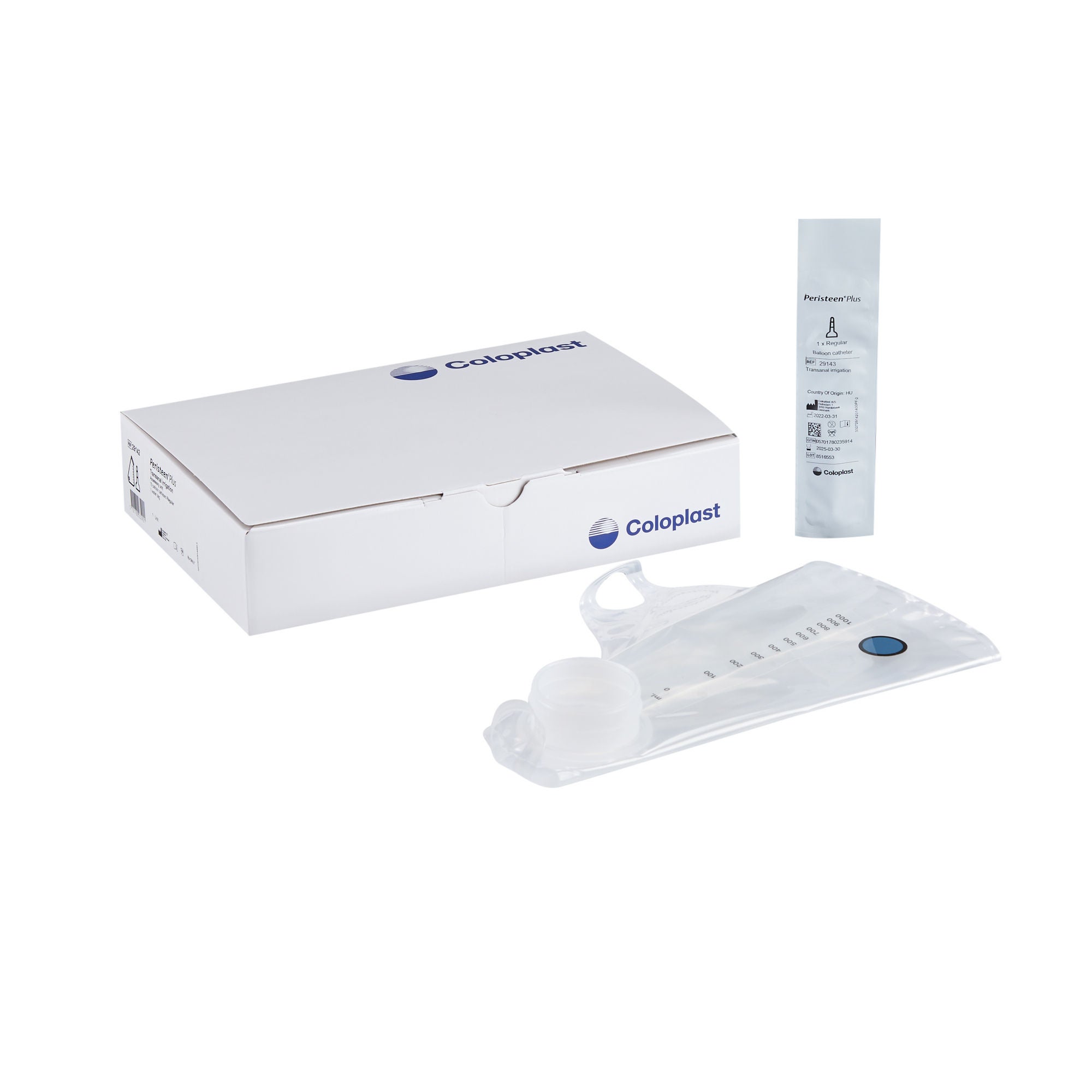 Coloplast - 29142 Balloon Catheter Accessory Unit Peristeen® Plus 15 Regular Catheters