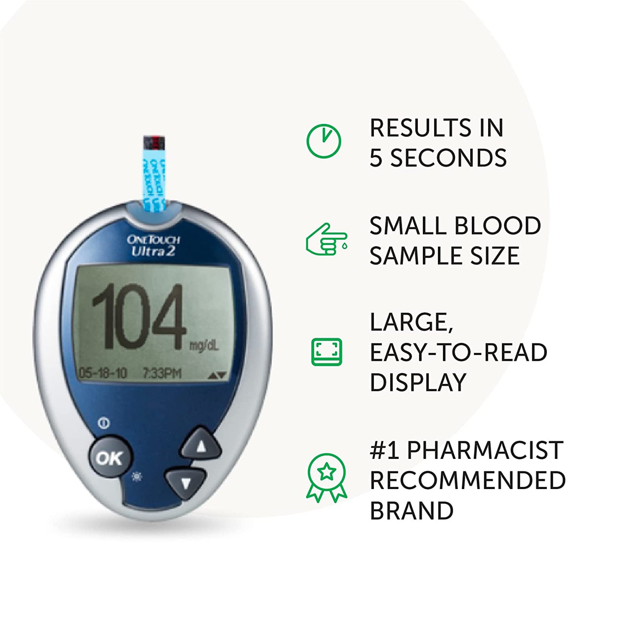 OneTouch Ultra 2 Blood Glucose Meter 024046 by LifeScan