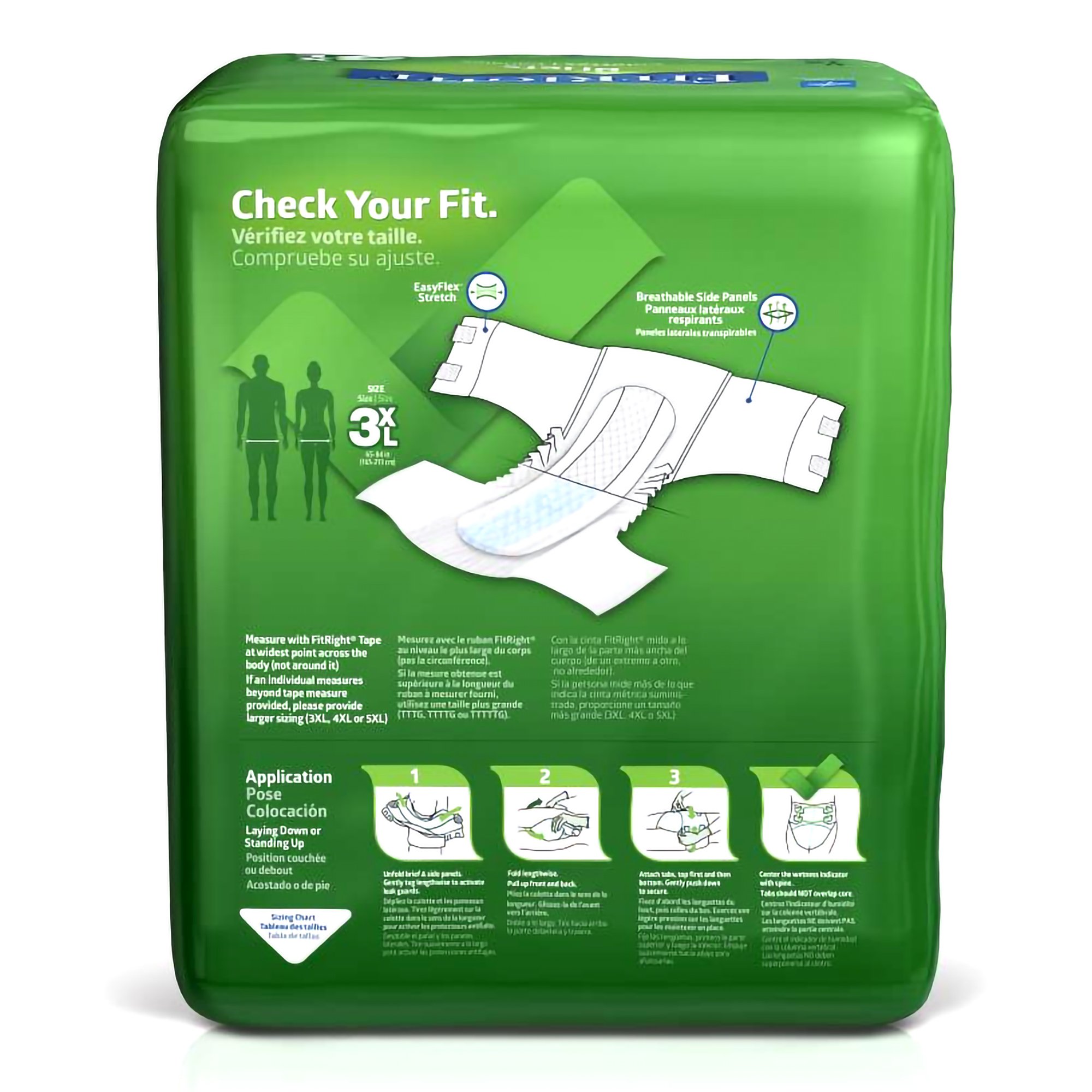 FitRight Bariatric Incontinence Brief MTB084 by Medline