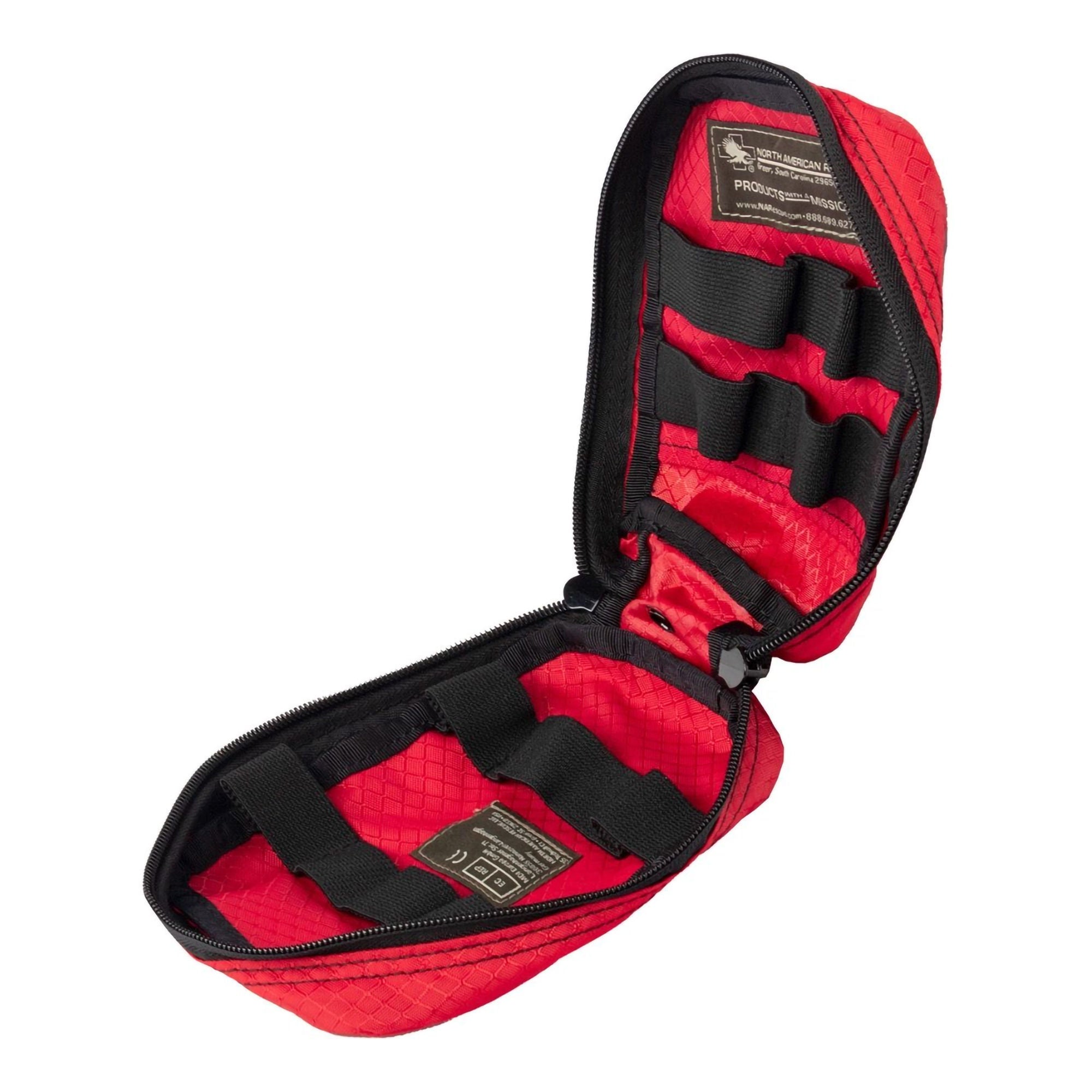 North American Rescue - 80-0459W Bleeding Control Kit Bag Red Nylon 2-1/2 X 5 X 7 Inch