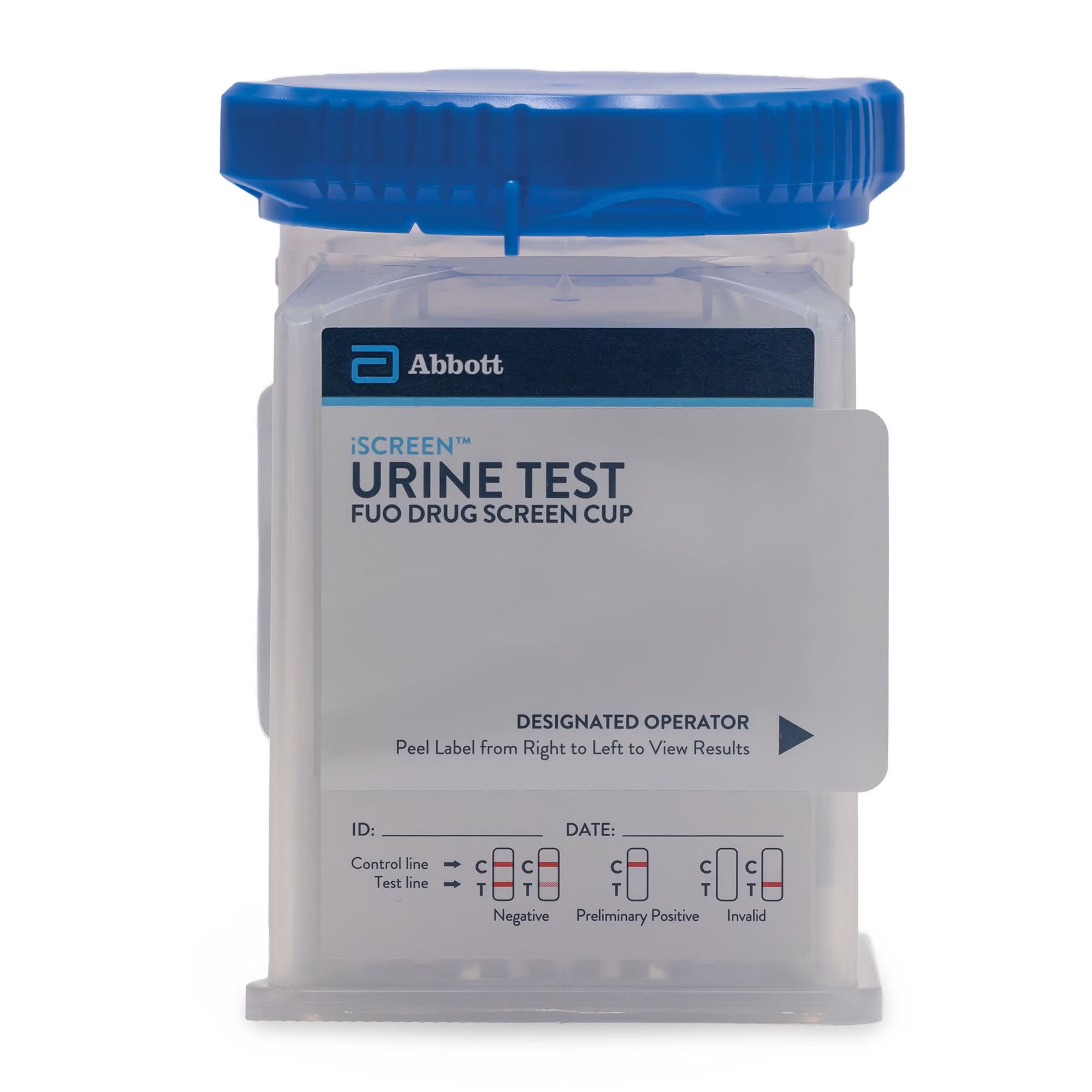 Abbott Rapid Dx North America LLC - I-DPG-1157-011 Drugs of Abuse Test Kit iCup® AMP1000, BUP10, BZO300, COC300, ETG500, FEN20, HRN (AM6), mAMP1000/MET1000, MDMA500, MTD300, OPI300, OXY100, THC50, TRA200 25 Tests For Forensic Use Only