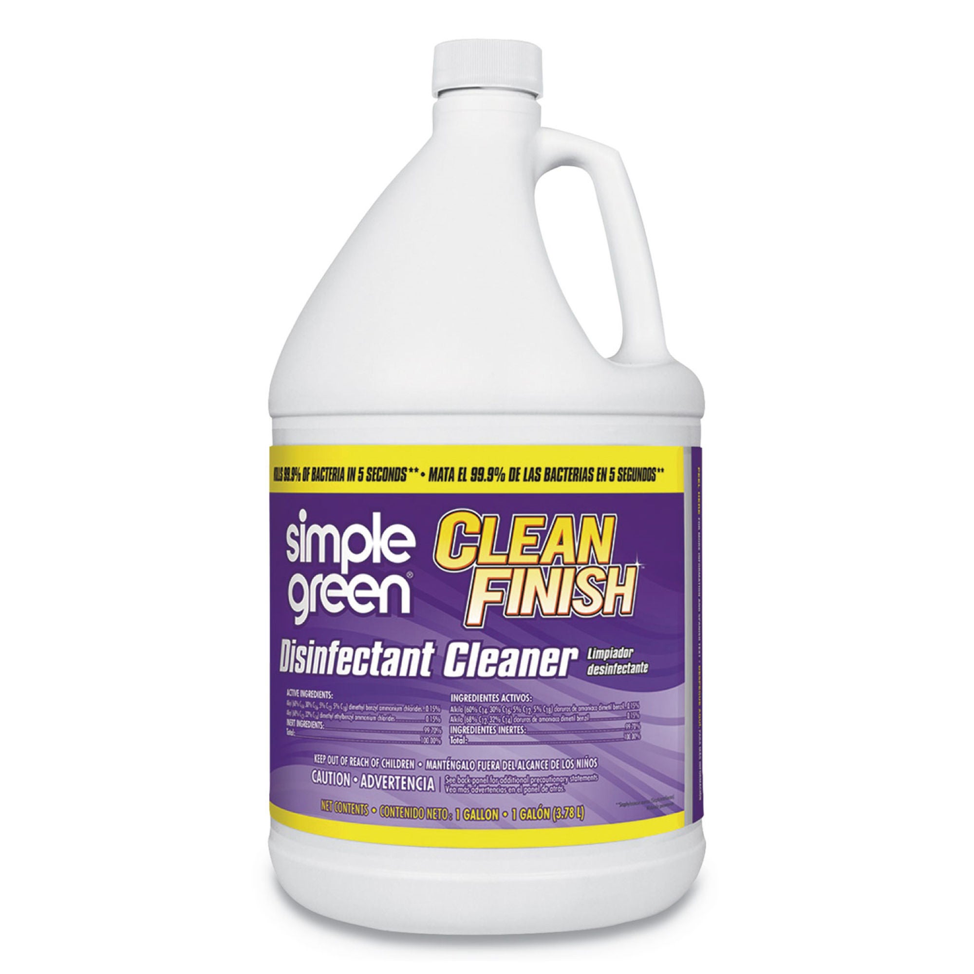Essendant Co-United Stationers - SMP01128 Surface Disinfectant Cleaner Simple Green® Clean Finish® Broad Spectrum Manual Pour Liquid 1 gal. Jug Herbal Scent NonSterile