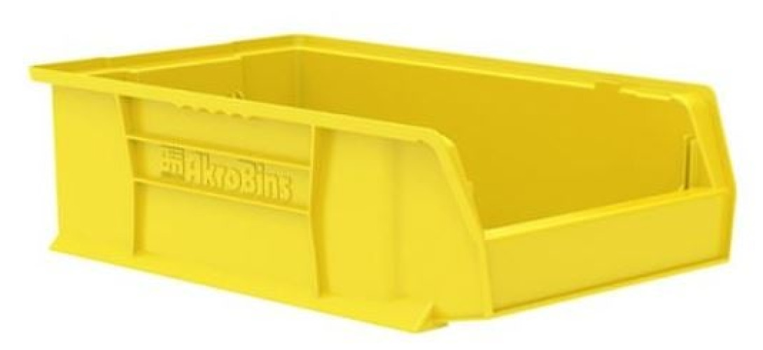 Akro-Mils - 30280YELLO Storage Bin AkroBins® Super-Size Yellow Plastic 6 X 12-3/8 X 20 Inch