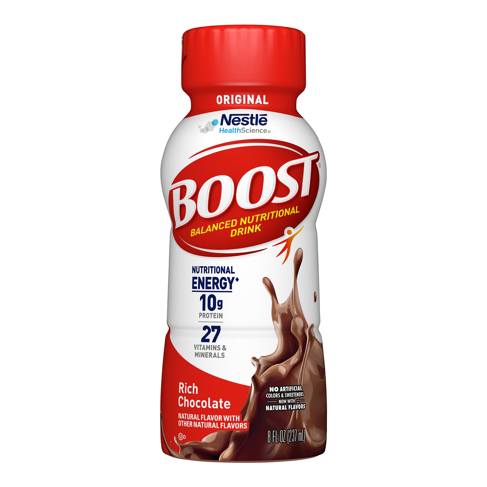 Nestle Healthcare Nutrition 00041679481202 - Boost® Original Chocolate Balanced Nutritional Drink, 8-ounce bottle - 24/Case